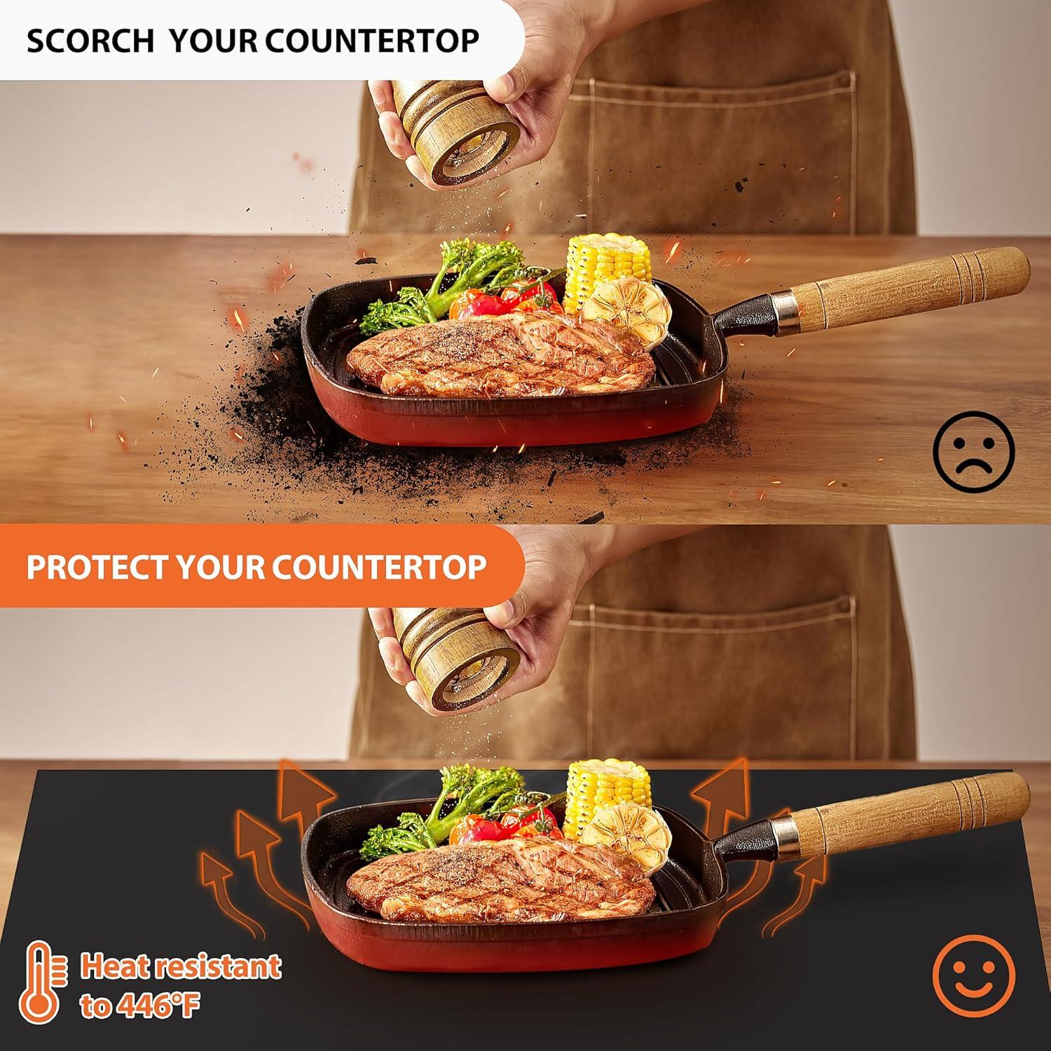 Mat de Silicona MMMat 43x152cm Antideslizante Resistente al Calor