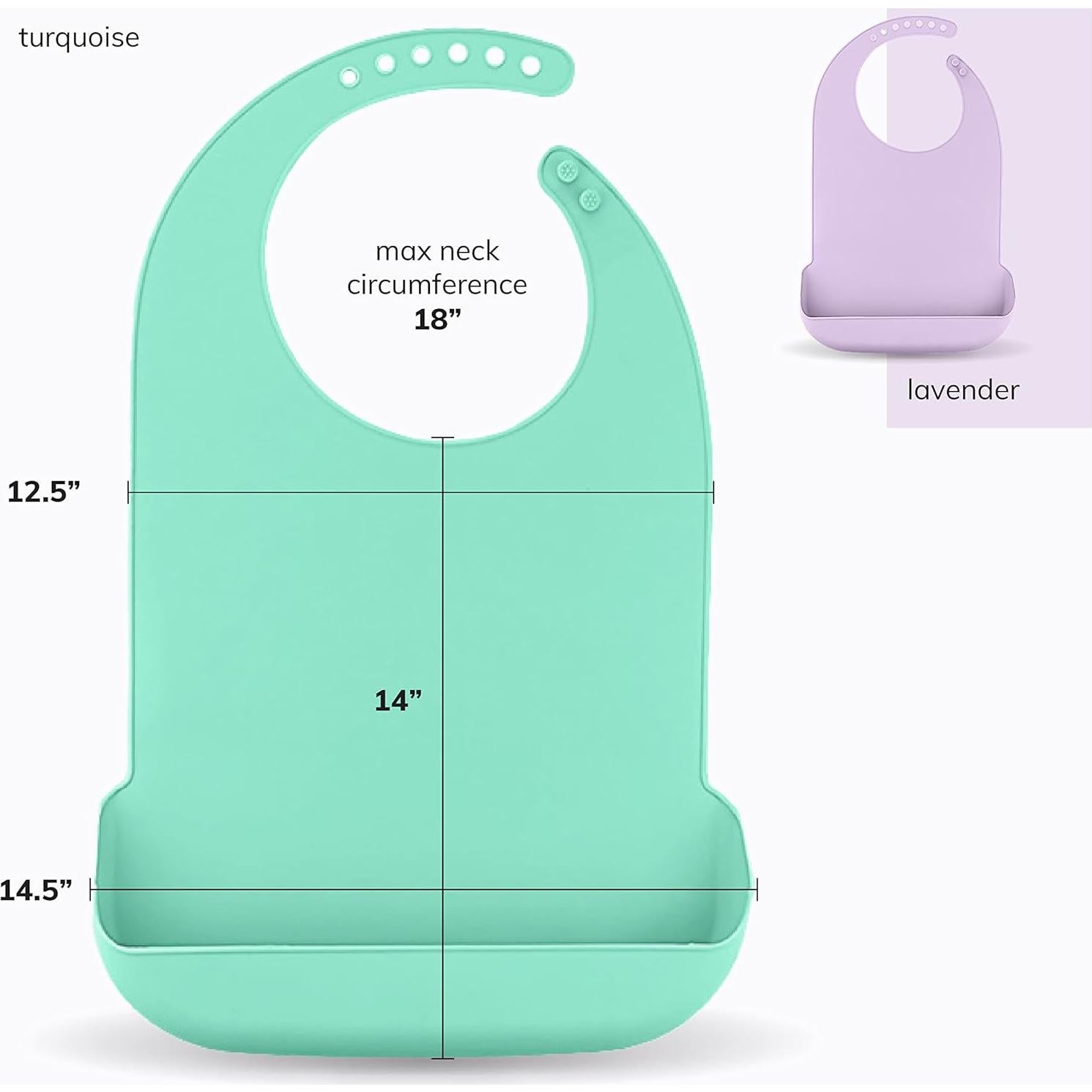 Babero de Silicona para Adultos BraceAbility - Protector Lavable