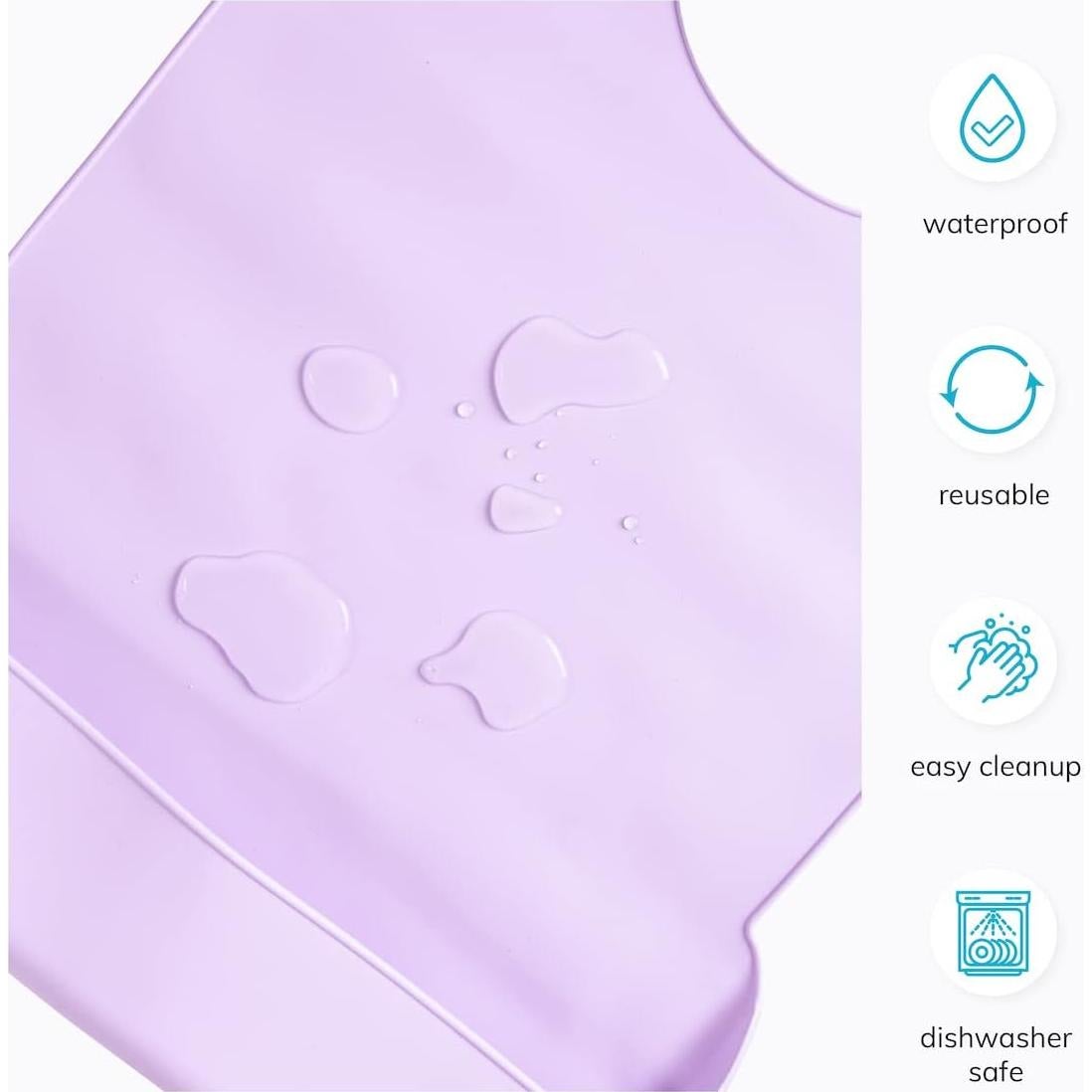 Babero de Silicona para Adultos BraceAbility - Protector Lavable