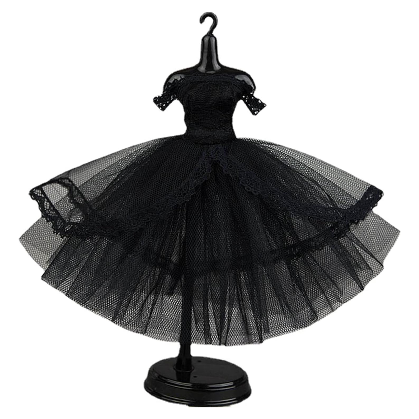 Vestido Tutu Negro Sólido para Muñecas 11.5" Apatsuki