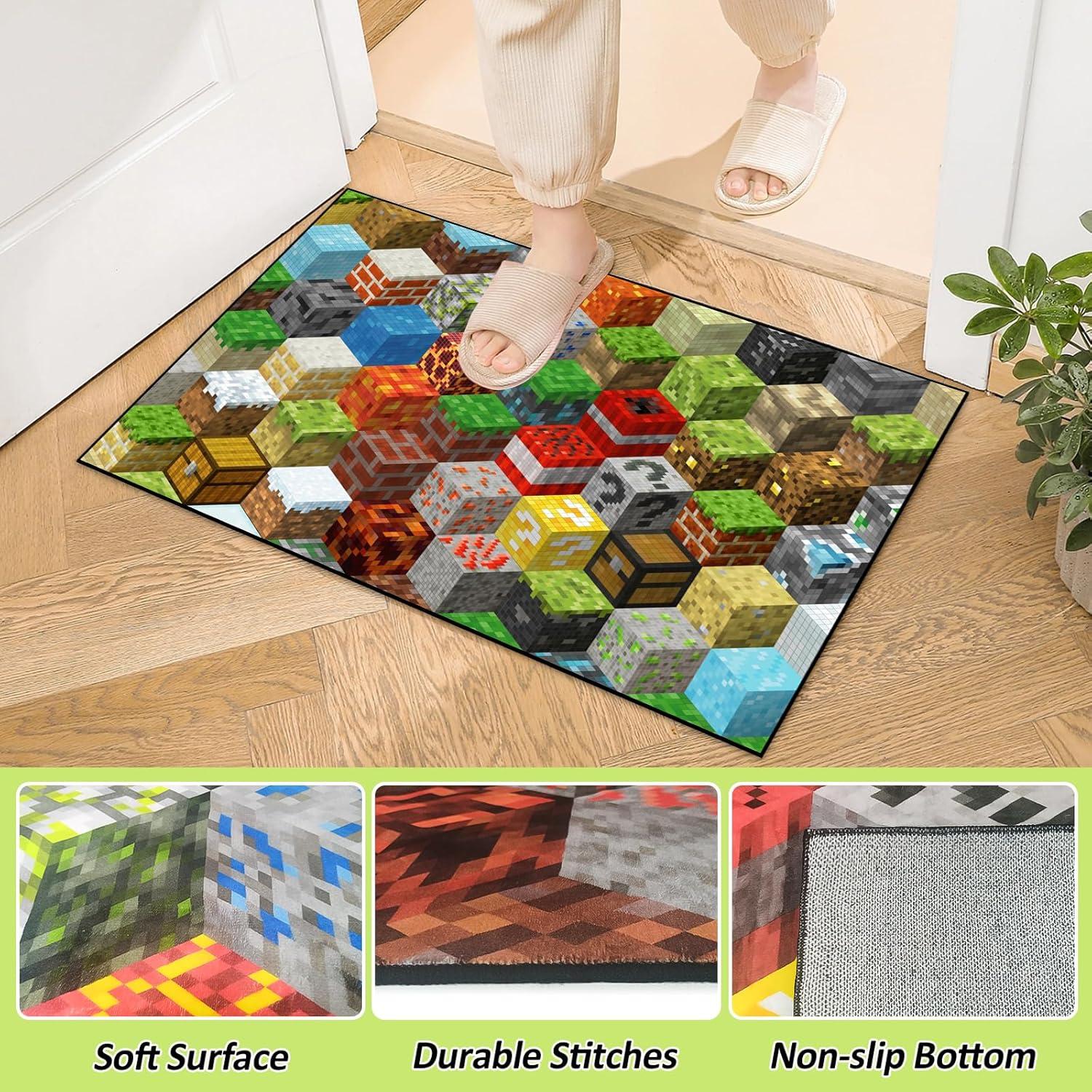 Alfombra de Juego en Pixel DRVAKO 90x60 cm Antideslizante