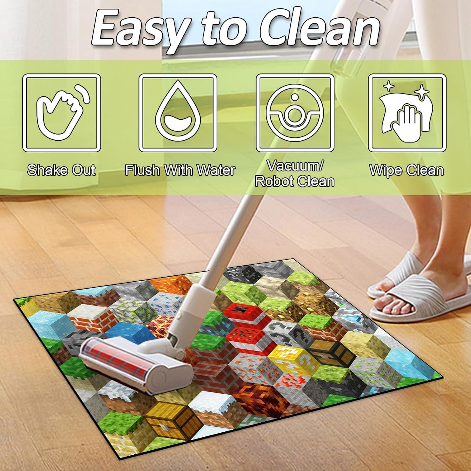 Alfombra de Juego en Pixel DRVAKO 90x60 cm Antideslizante