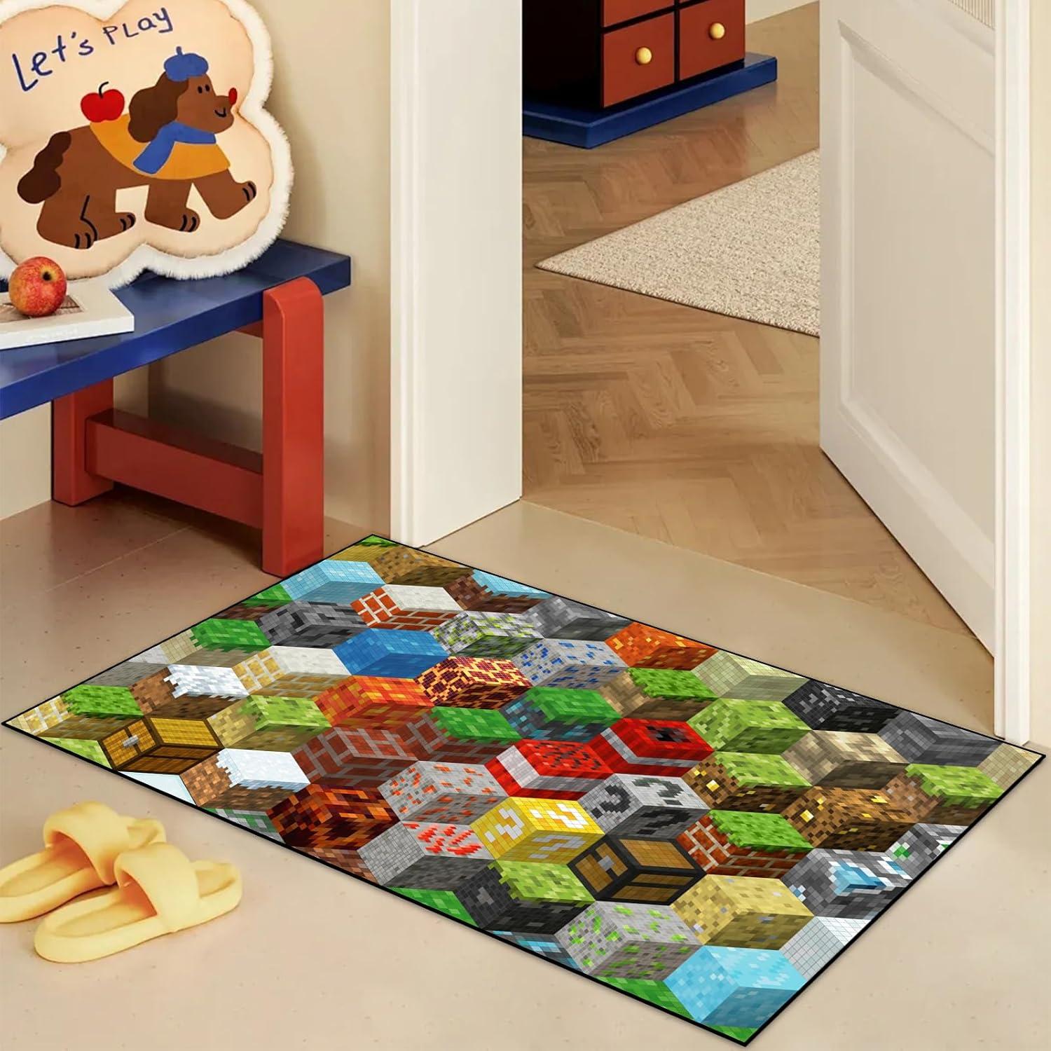 Alfombra de Juego en Pixel DRVAKO 90x60 cm Antideslizante