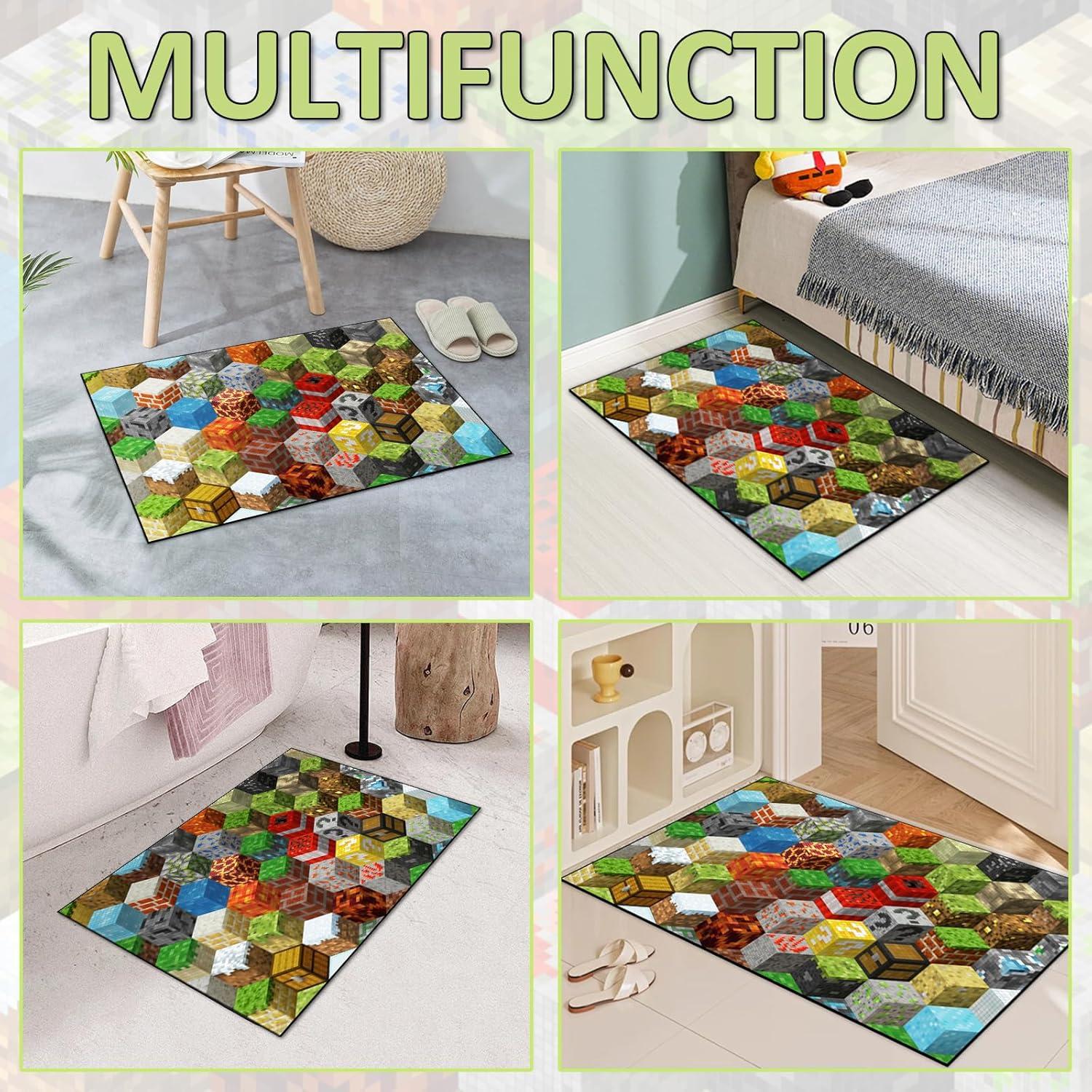 Alfombra de Juego en Pixel DRVAKO 90x60 cm Antideslizante