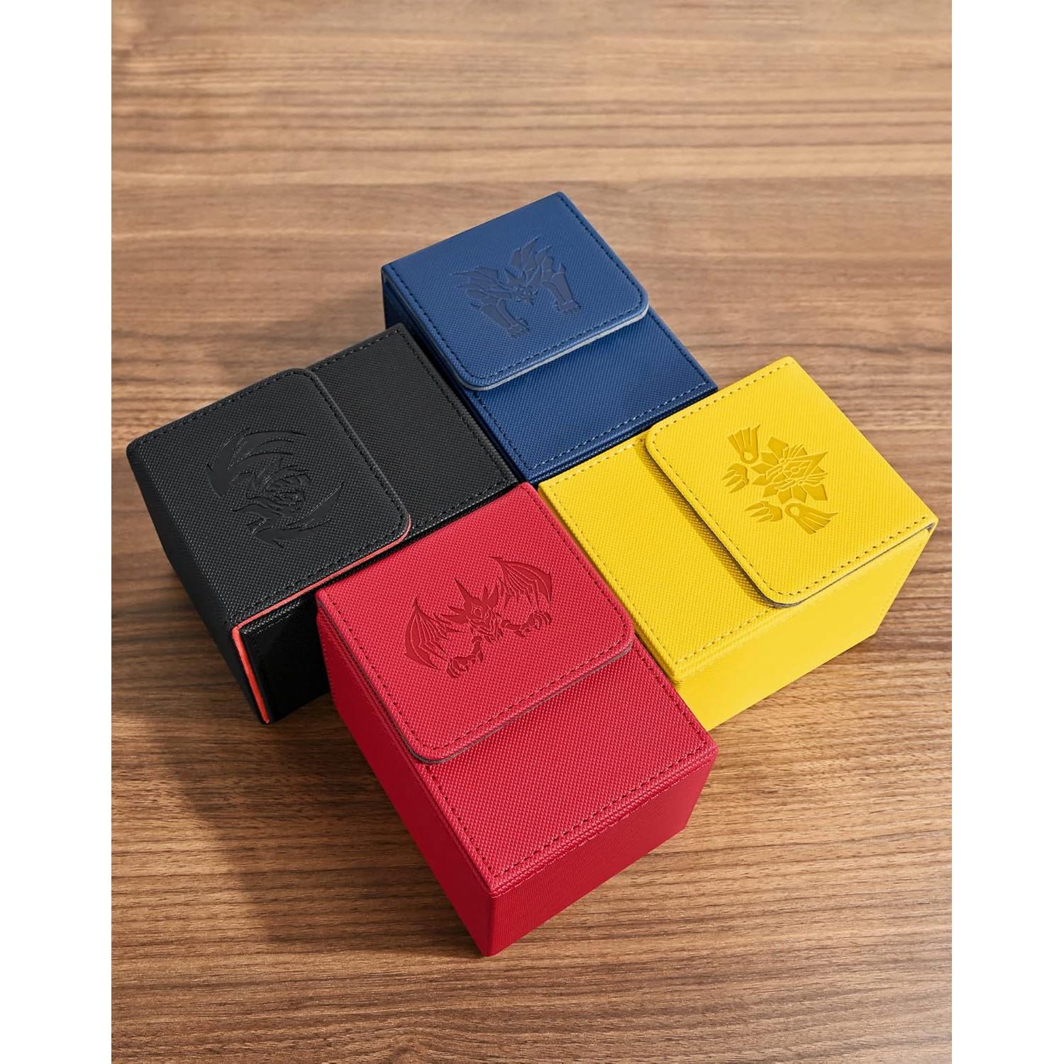 Caja de Barajas Coleccionables UAONO - Cuero PU, 100+ Cartas, Dragón