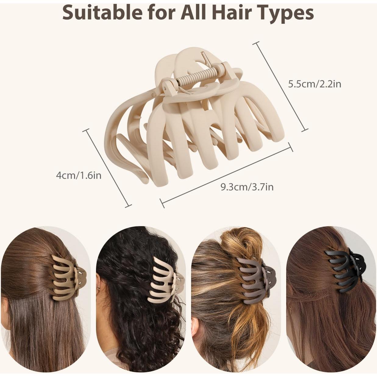 Juego de Clips para el Cabello Shinowa - 4 Garras Antideslizantes