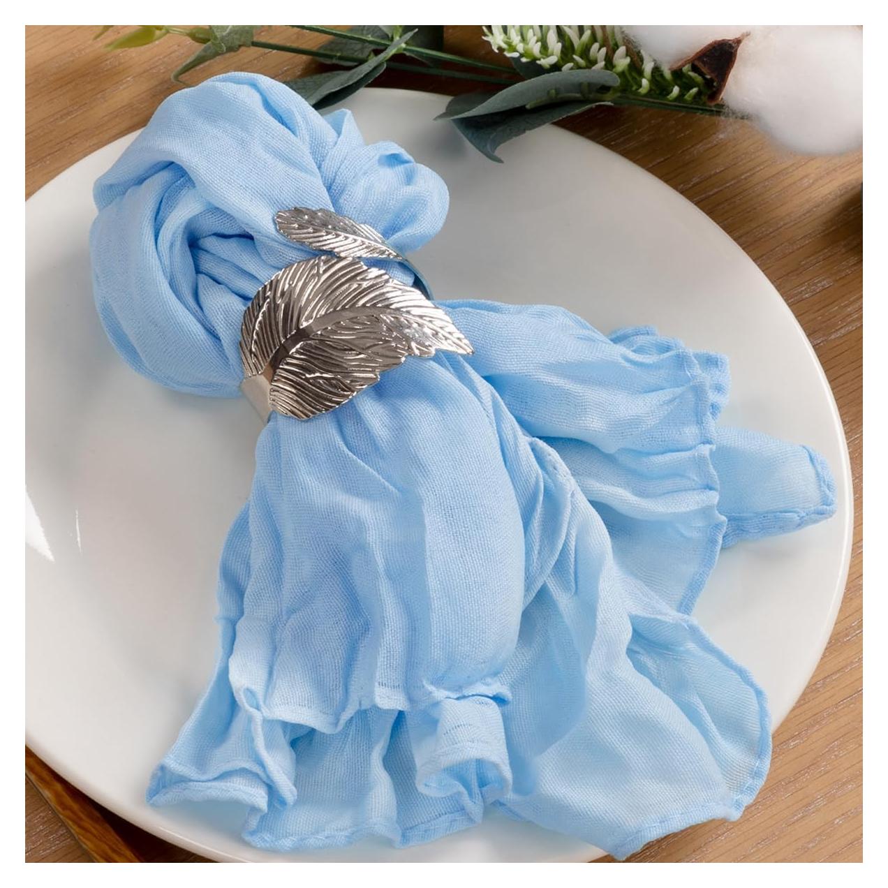 Servilletas de Gasa MLMC 10 Piezas 53x53cm Azul Claro