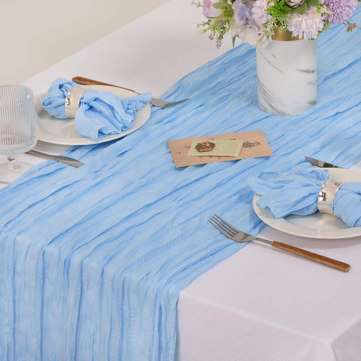 Servilletas de Gasa MLMC 10 Piezas 53x53cm Azul Claro