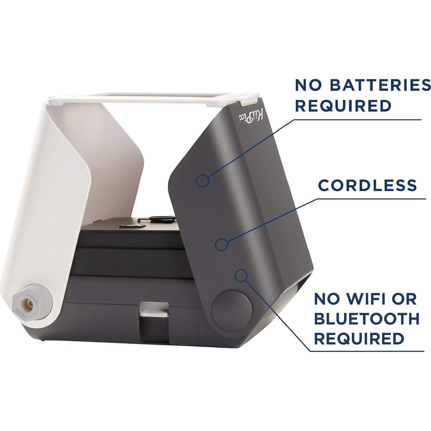 Impresora Portátil KiiPix para Smartphone - Escáner de Fotos Negro