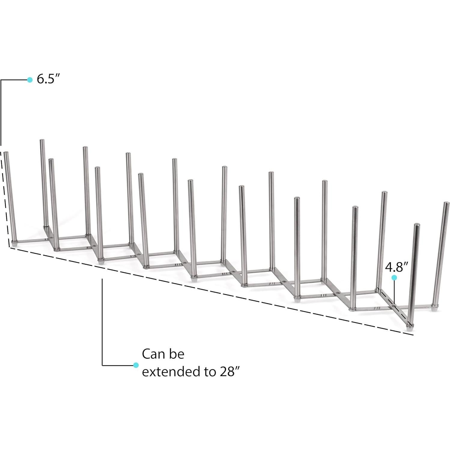 Organizador de Ollas y Sartenes Brightmaison Stal 8 Seccional Acero Inoxidable