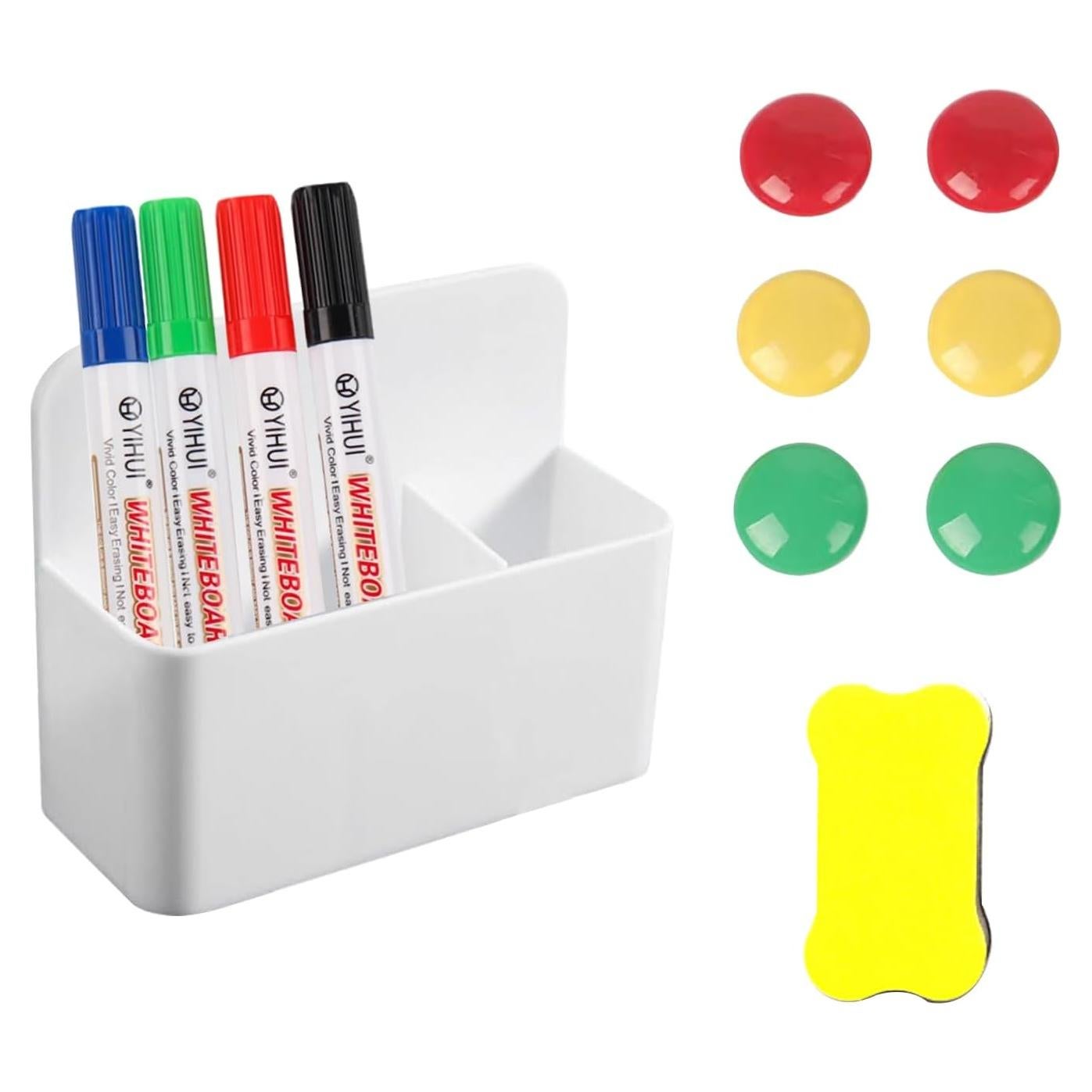 Juego de 12 Marcadores Borrables Czmag con Soporte Magnético