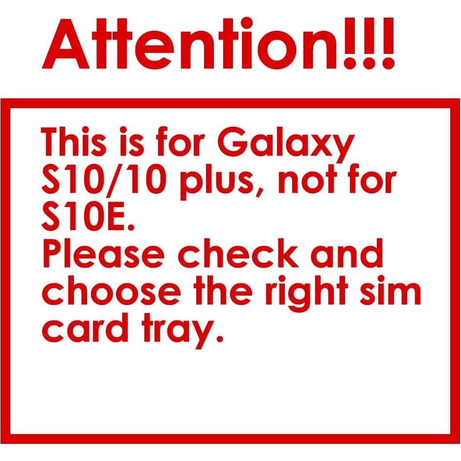 Soporte de bandeja SIM Perzework para Samsung Galaxy S10/S10+