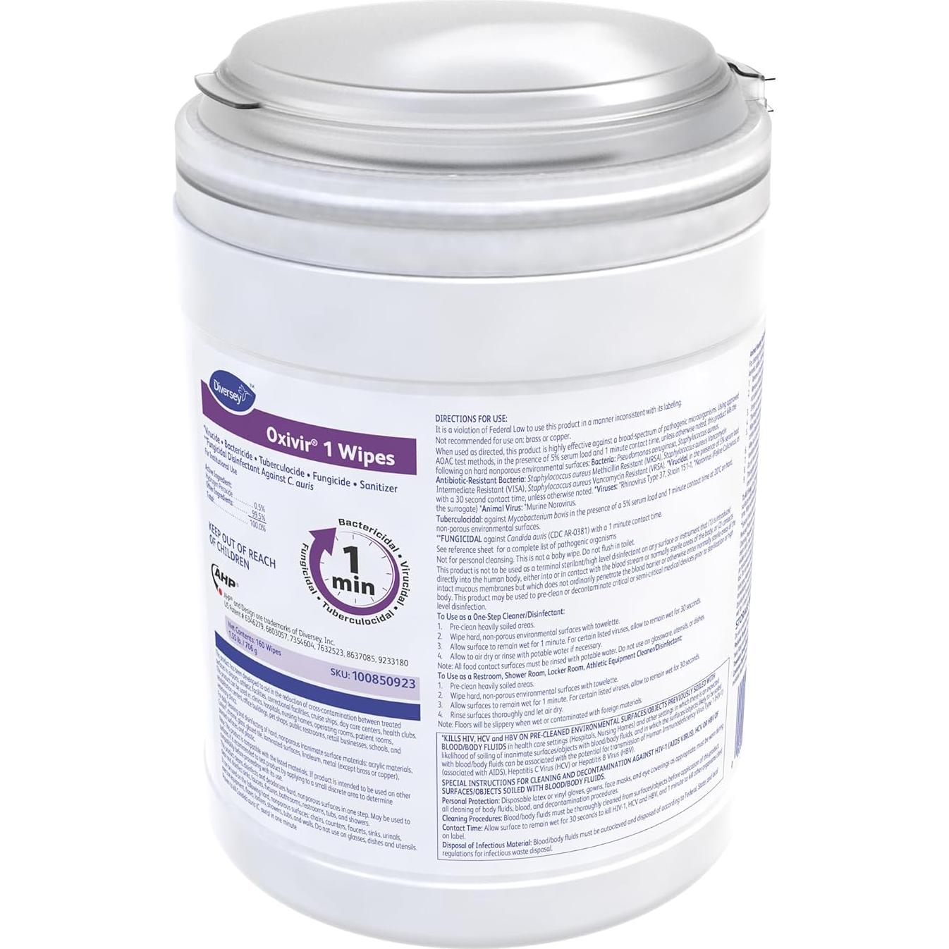 Toallitas Desinfectantes Diversey Oxivir 160 Unidades AHP