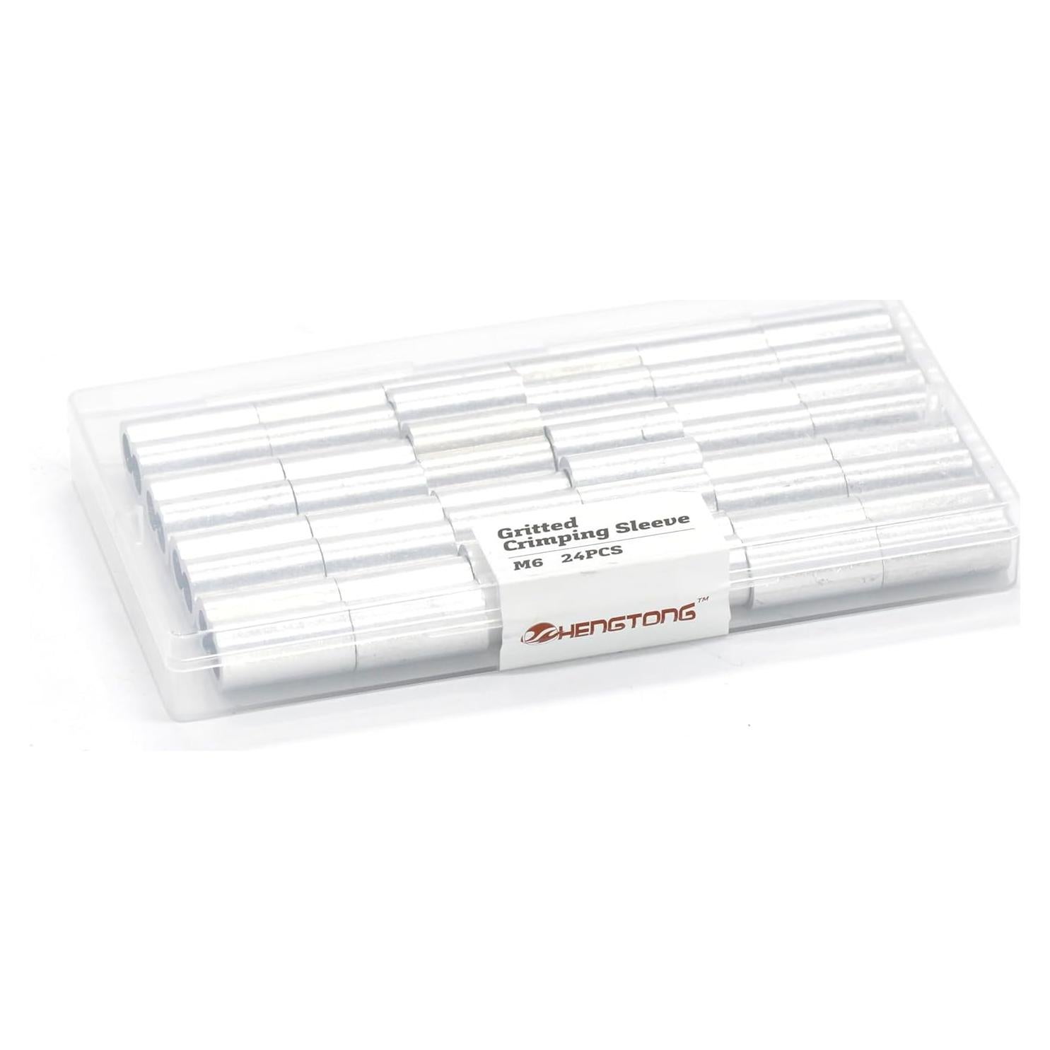 Mangas de Crimpado de Aluminio HENGTONG 24PCS para Cable 6mm