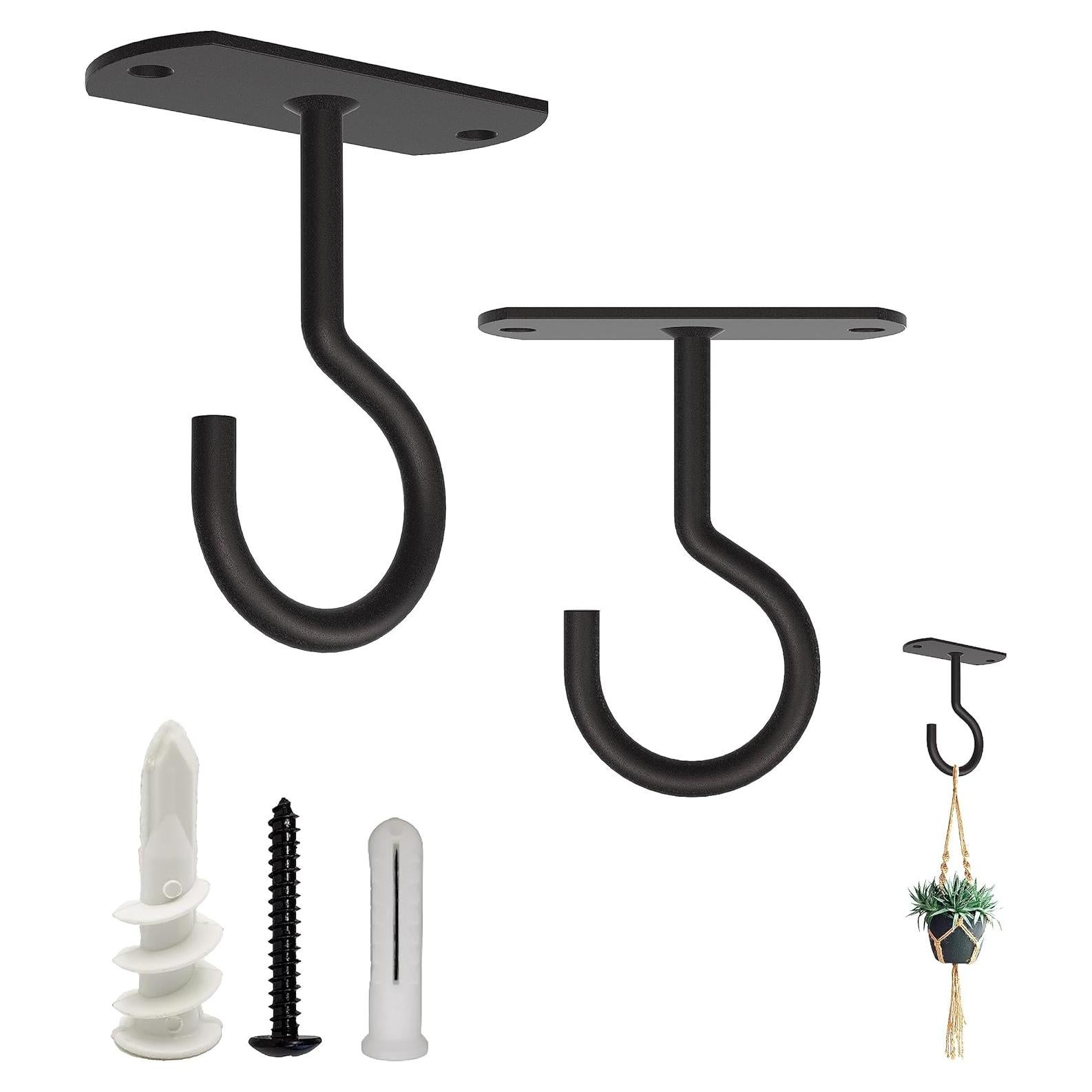 Ganchos de Techo NACETURE 6.35 cm Alta Resistencia 2 Paquete