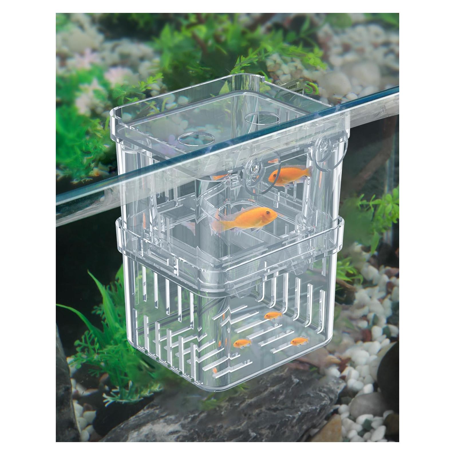 Caja de Cría de Peces Pawfly Pequeña 8.6x7.4x11.4 cm