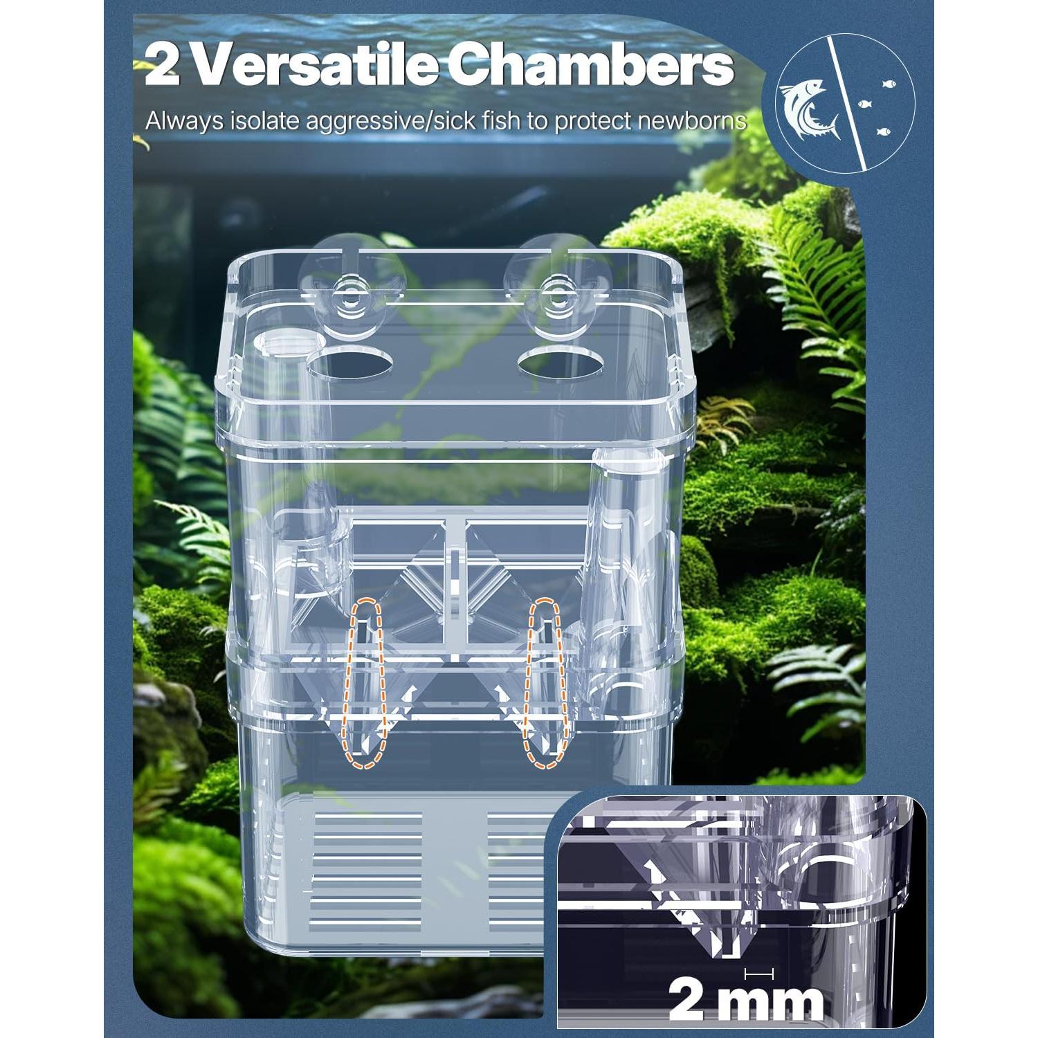 Caja de Cría de Peces Pawfly Pequeña 8.6x7.4x11.4 cm