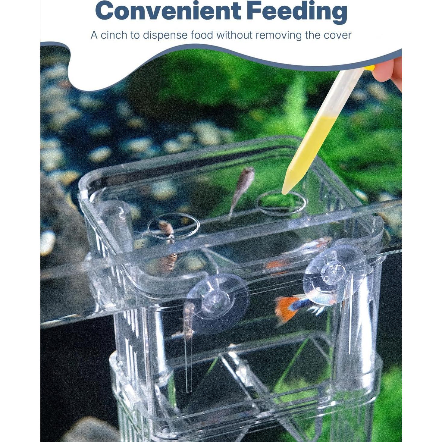 Caja de Cría de Peces Pawfly Pequeña 8.6x7.4x11.4 cm