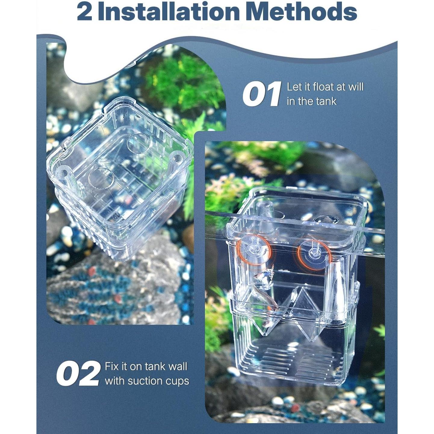 Caja de Cría de Peces Pawfly Pequeña 8.6x7.4x11.4 cm