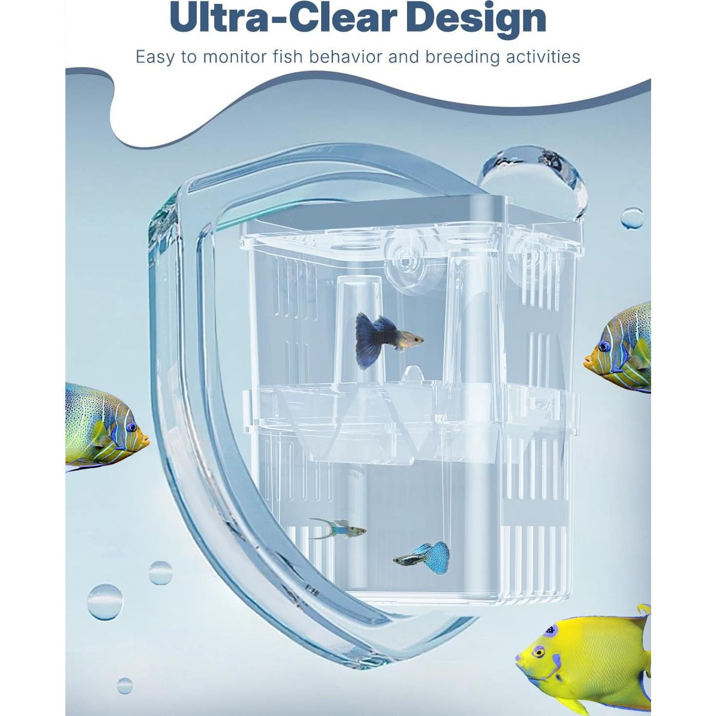 Caja de Cría de Peces Pawfly Pequeña 8.6x7.4x11.4 cm