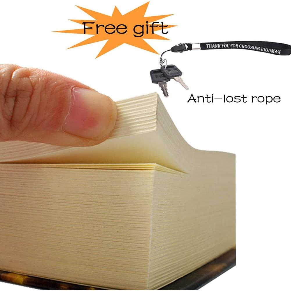 Caja Fuerte de Libro EIOUMAX con Cerradura de Llave Antirrobo