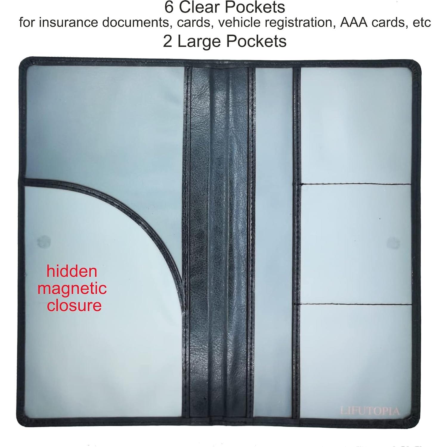 Soporte de Documentos Brillante LIFUTOPIA Negro 24.1x12.7 cm