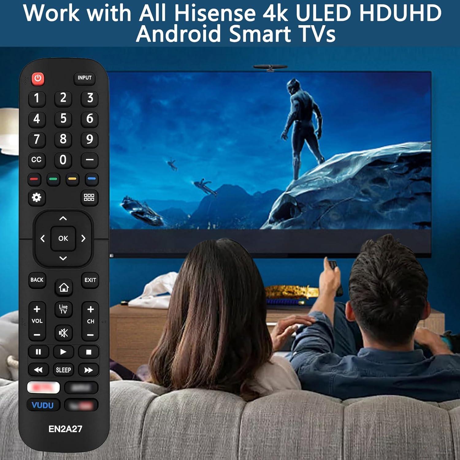 Control Remoto Universal Hisense EN2A27 para TV 4K LCD LED