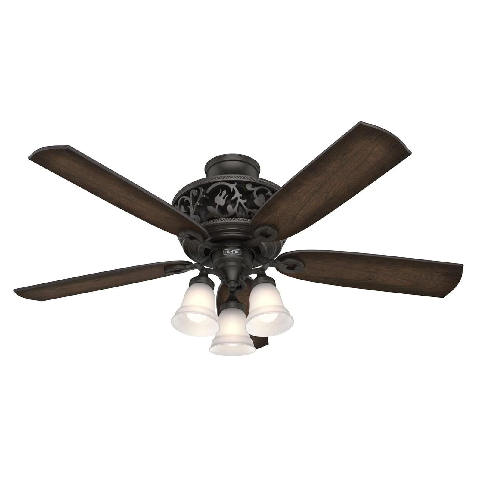 Ventilador de Techo Hunter Promenade 54" Bronce LED Control Remoto