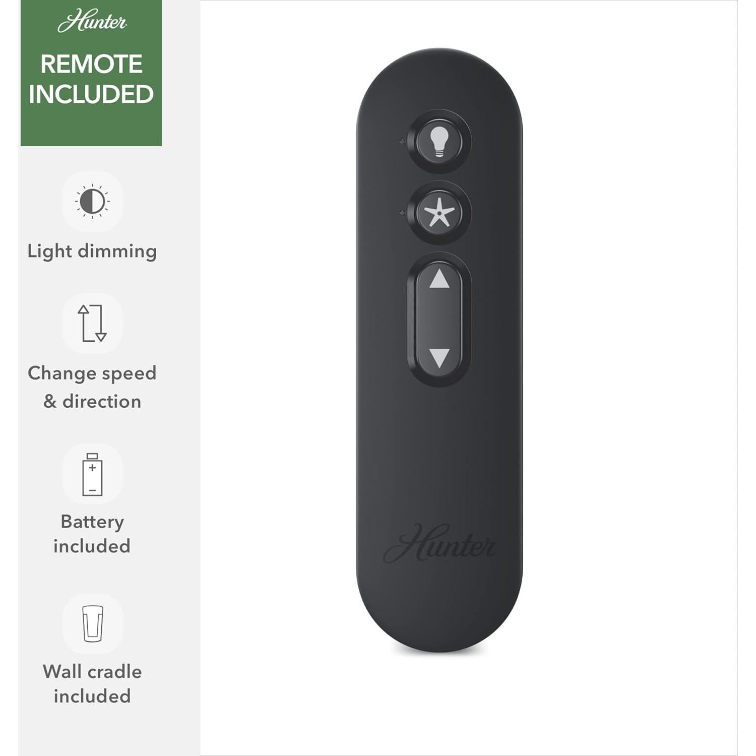 Ventilador de Techo Hunter Promenade 54" Bronce LED Control Remoto