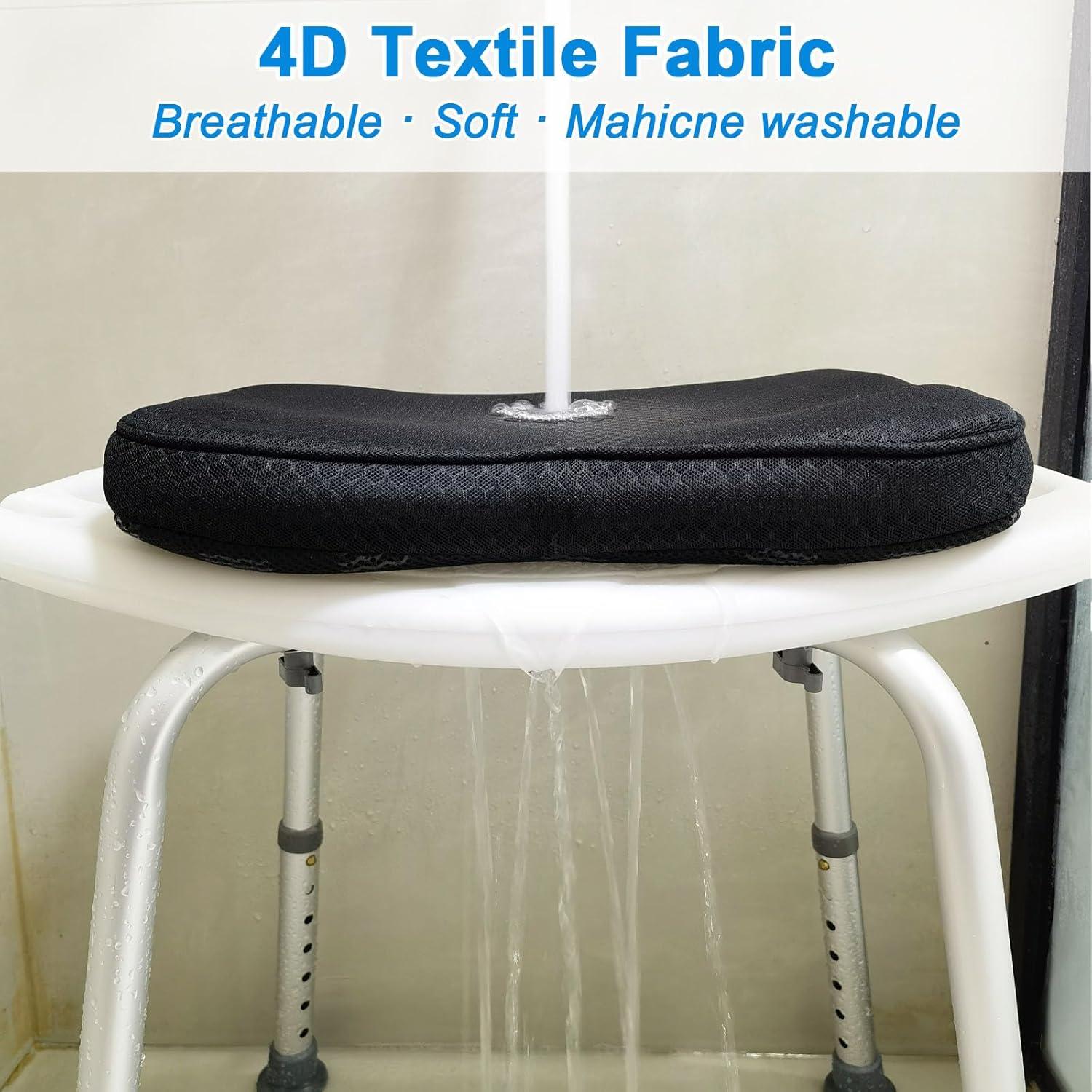 Cojín de Ducha Esme L&H ShowerPad-03 Negro 40x30 cm