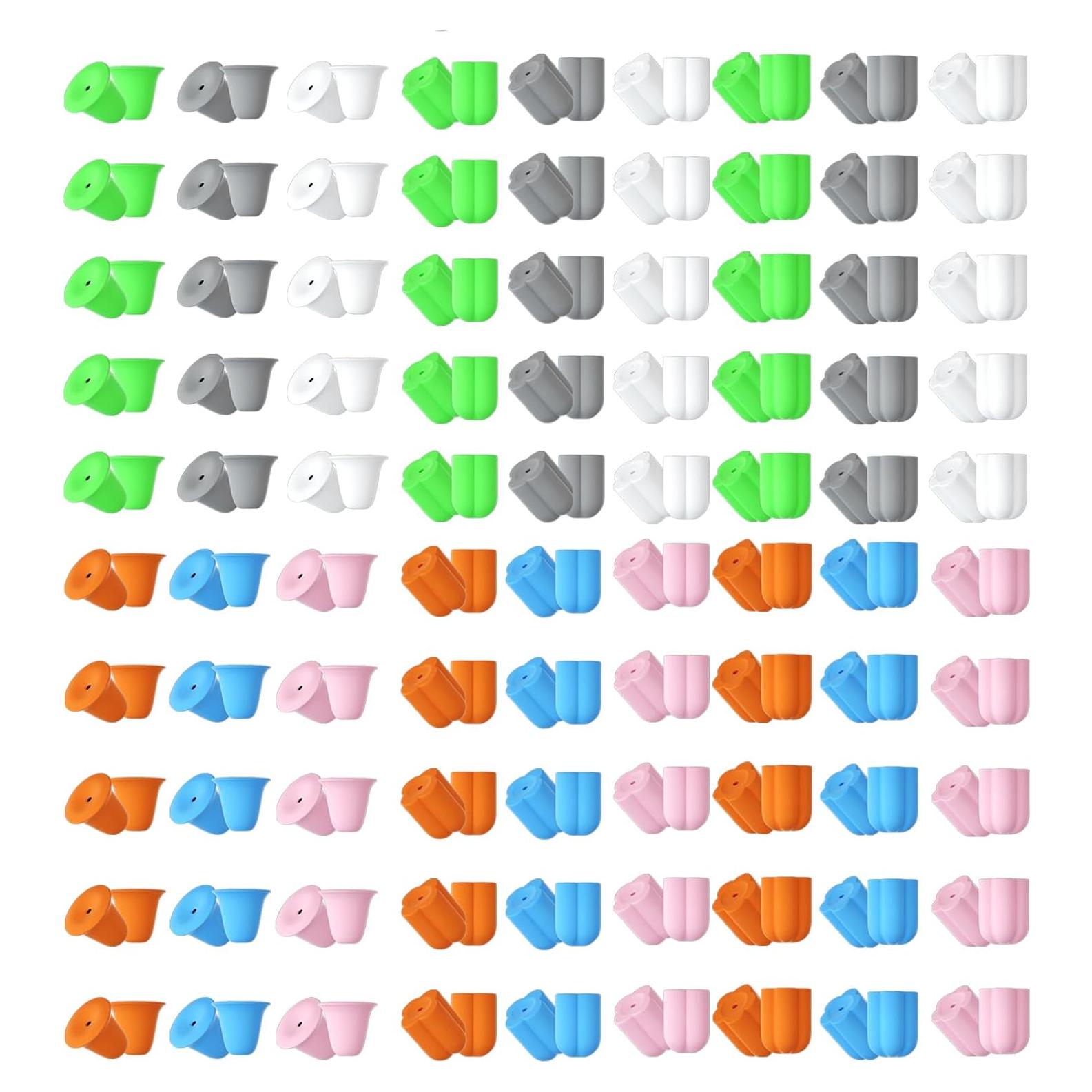 Soportes de Pendientes de Silicona Menglisi 216 Piezas Anti-Pinchazo