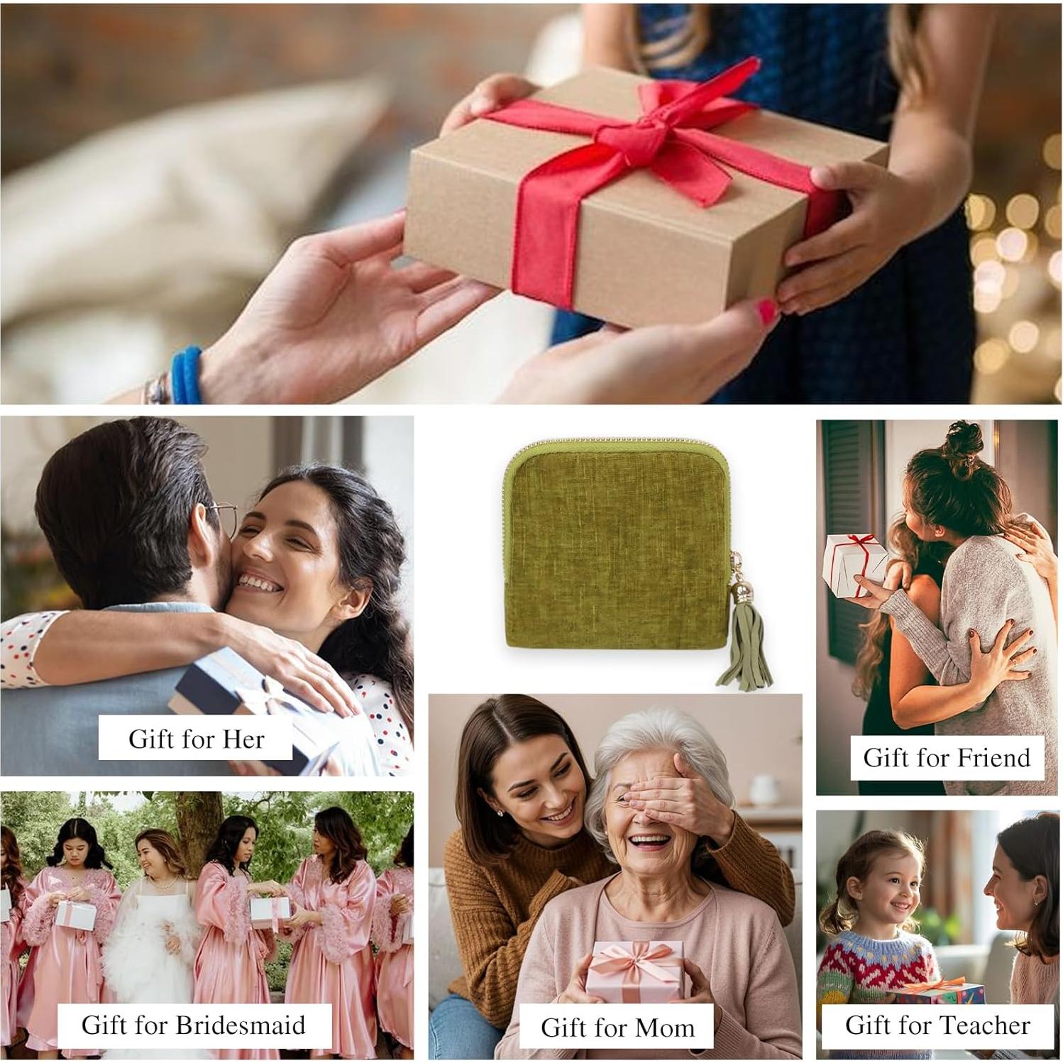 Organizador de Joyas de Viaje Stratalife Verde, Caja Portátil