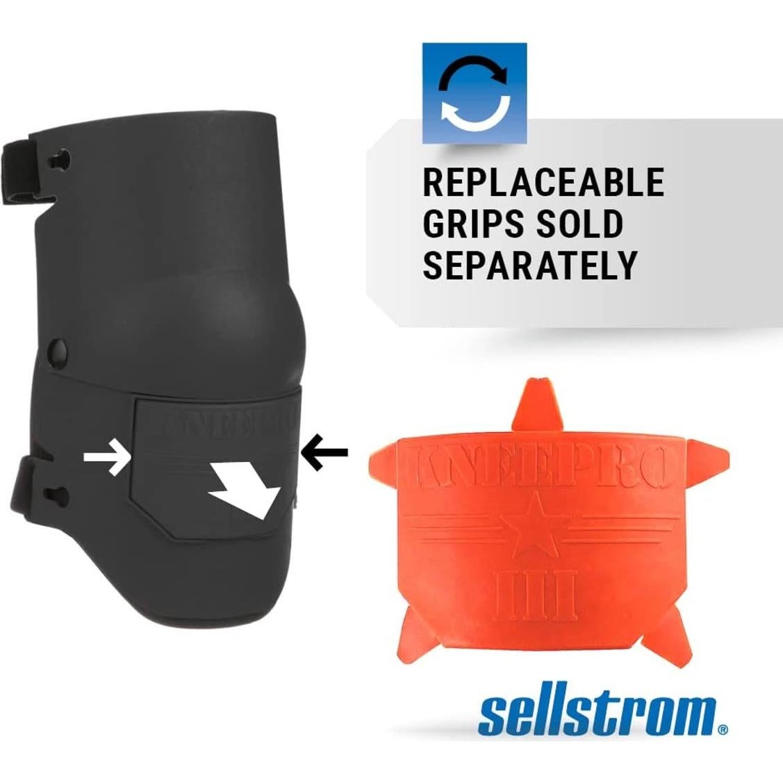 Almohadillas para Rodillas Sellstrom Ultra Flex III - Negro