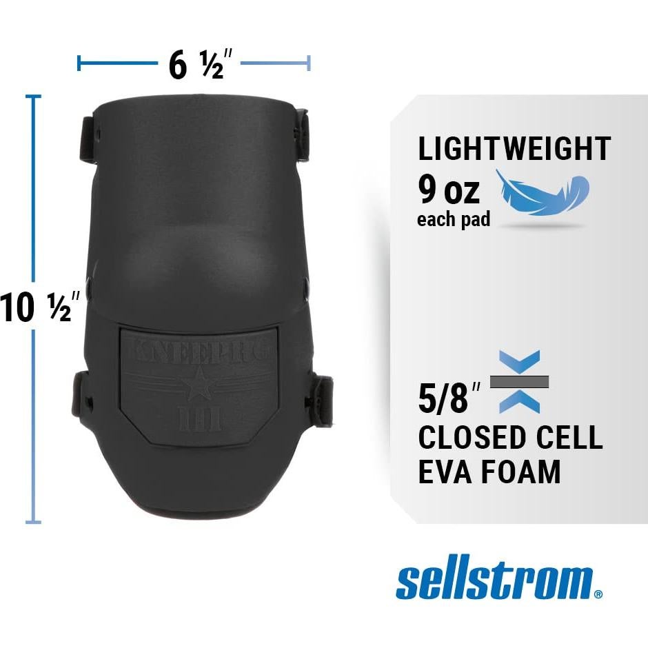 Almohadillas para Rodillas Sellstrom Ultra Flex III - Negro