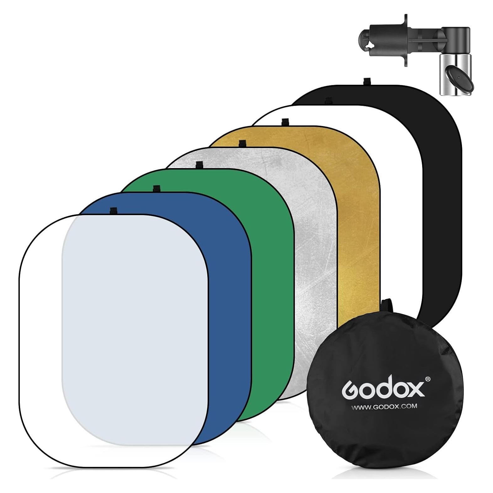 Godox Reflector 7-en-1 100x150cm Verde Azul Plegable