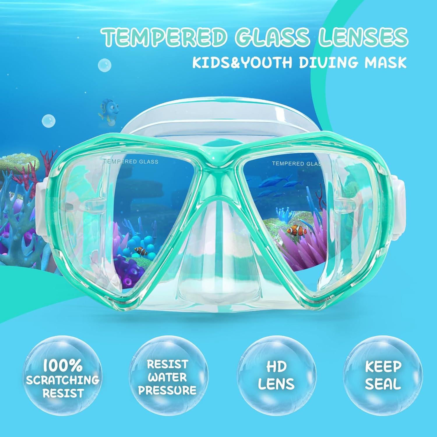 Máscara de Buceo EXP VISION EX-2700K para Niños 4-14 Años