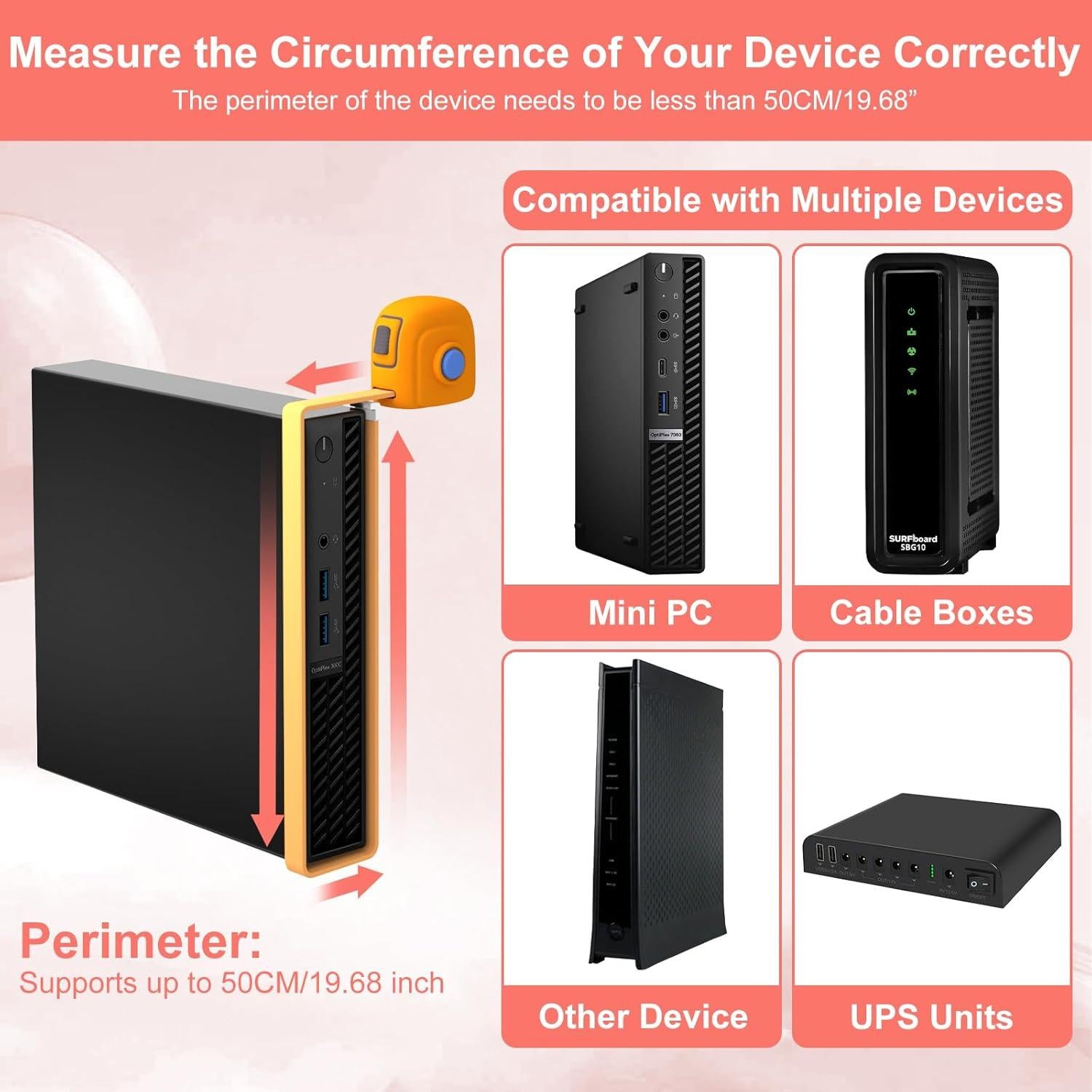 Soporte Universal Bedycoon para Mini PC Montaje en Pared