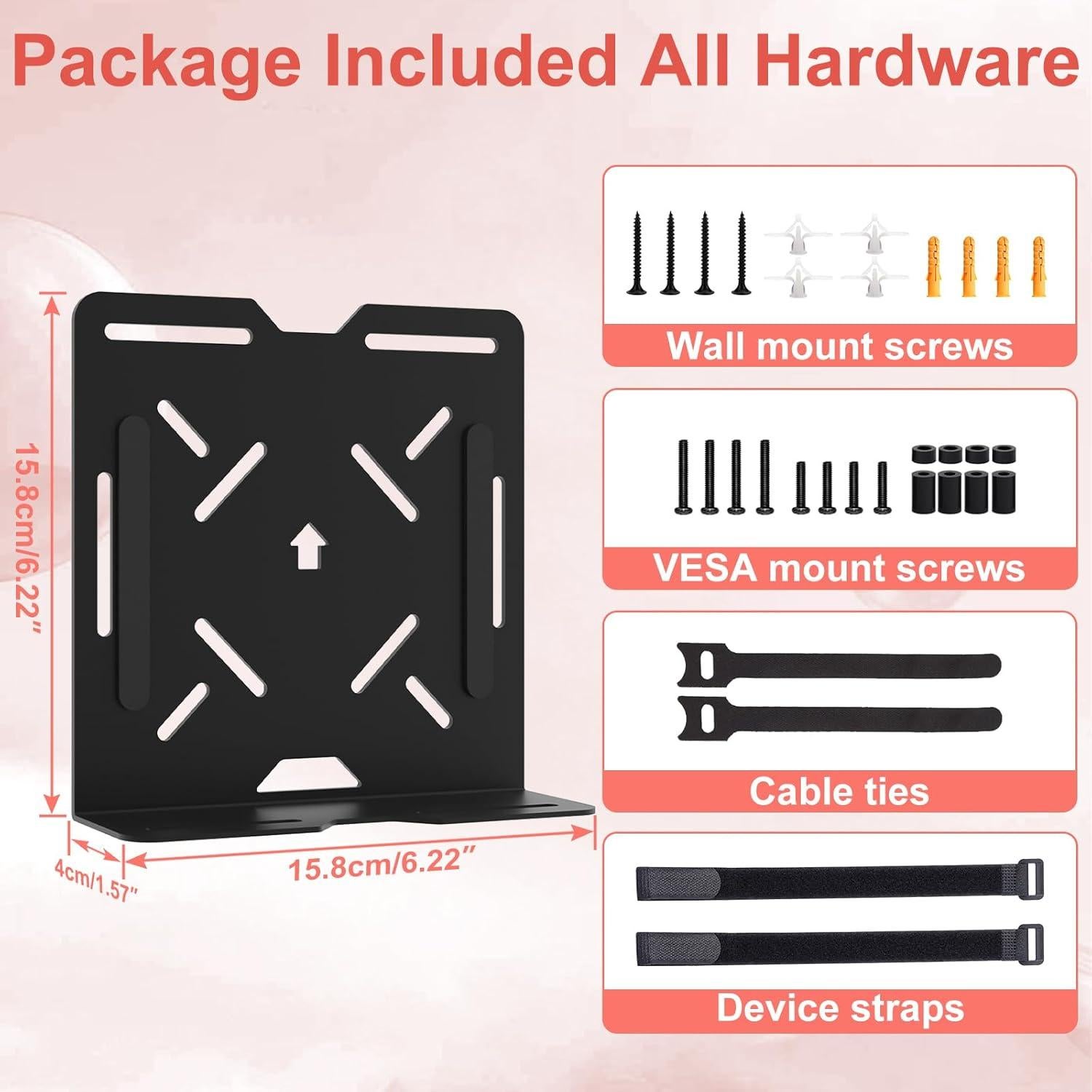 Soporte Universal Bedycoon para Mini PC Montaje en Pared