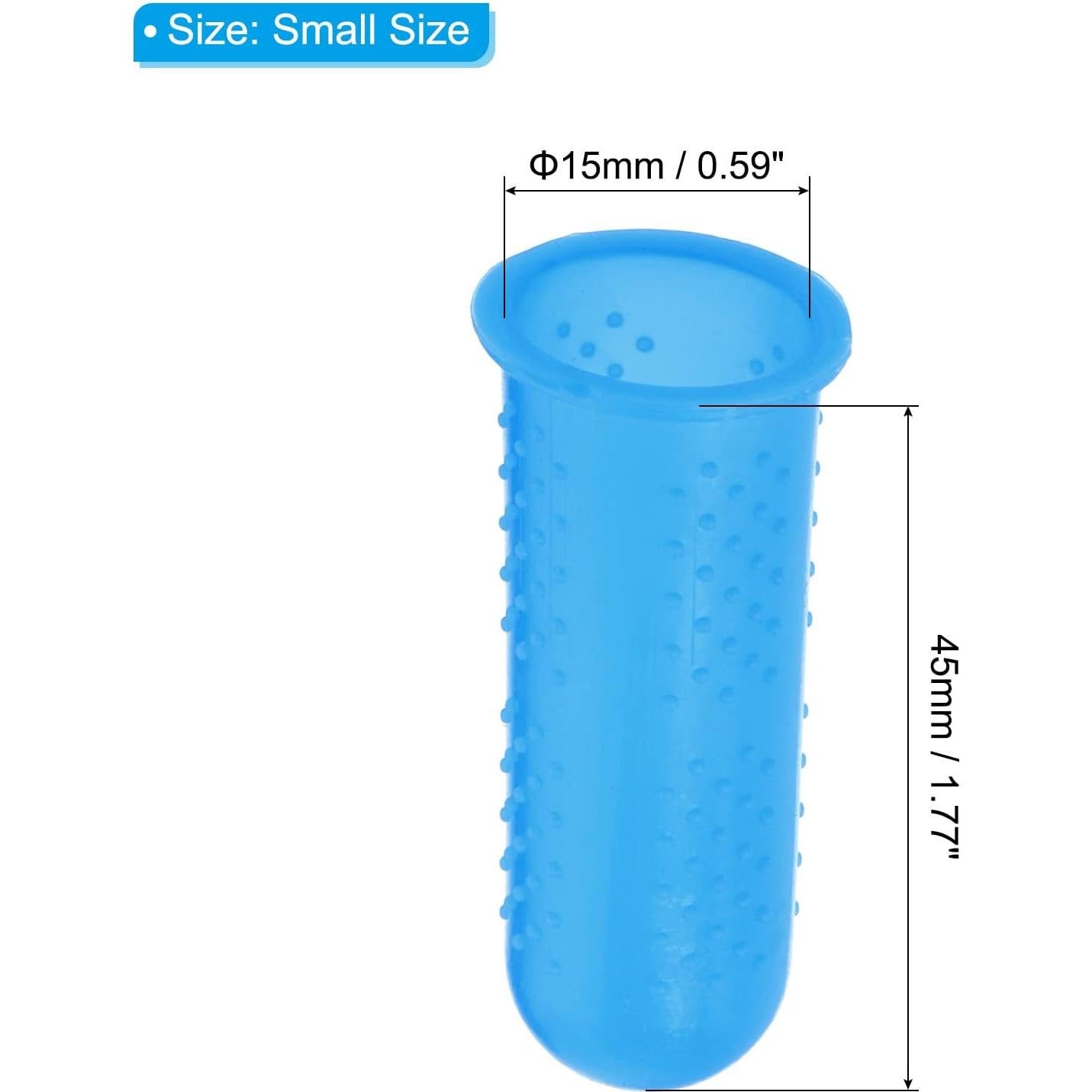 Protectores de Dedos de Silicona PATIKIL - Paquete de 10 Azul