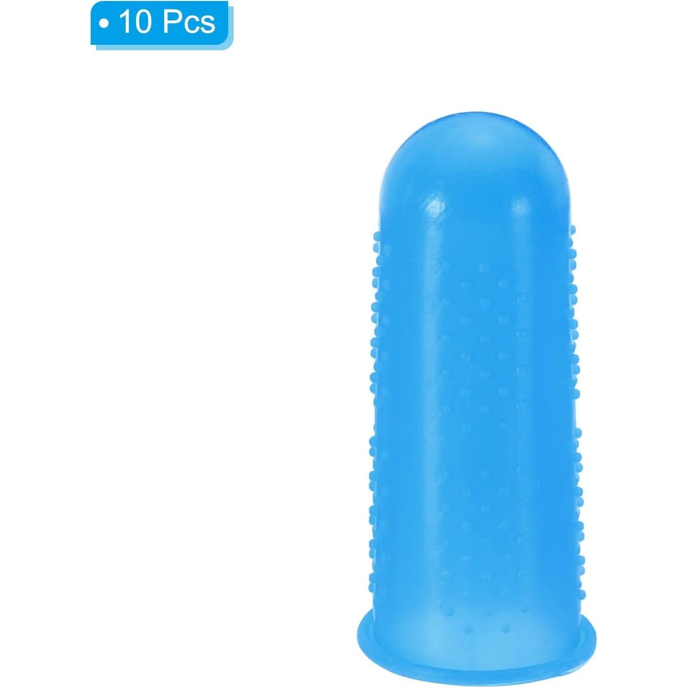 Protectores de Dedos de Silicona PATIKIL - Paquete de 10 Azul