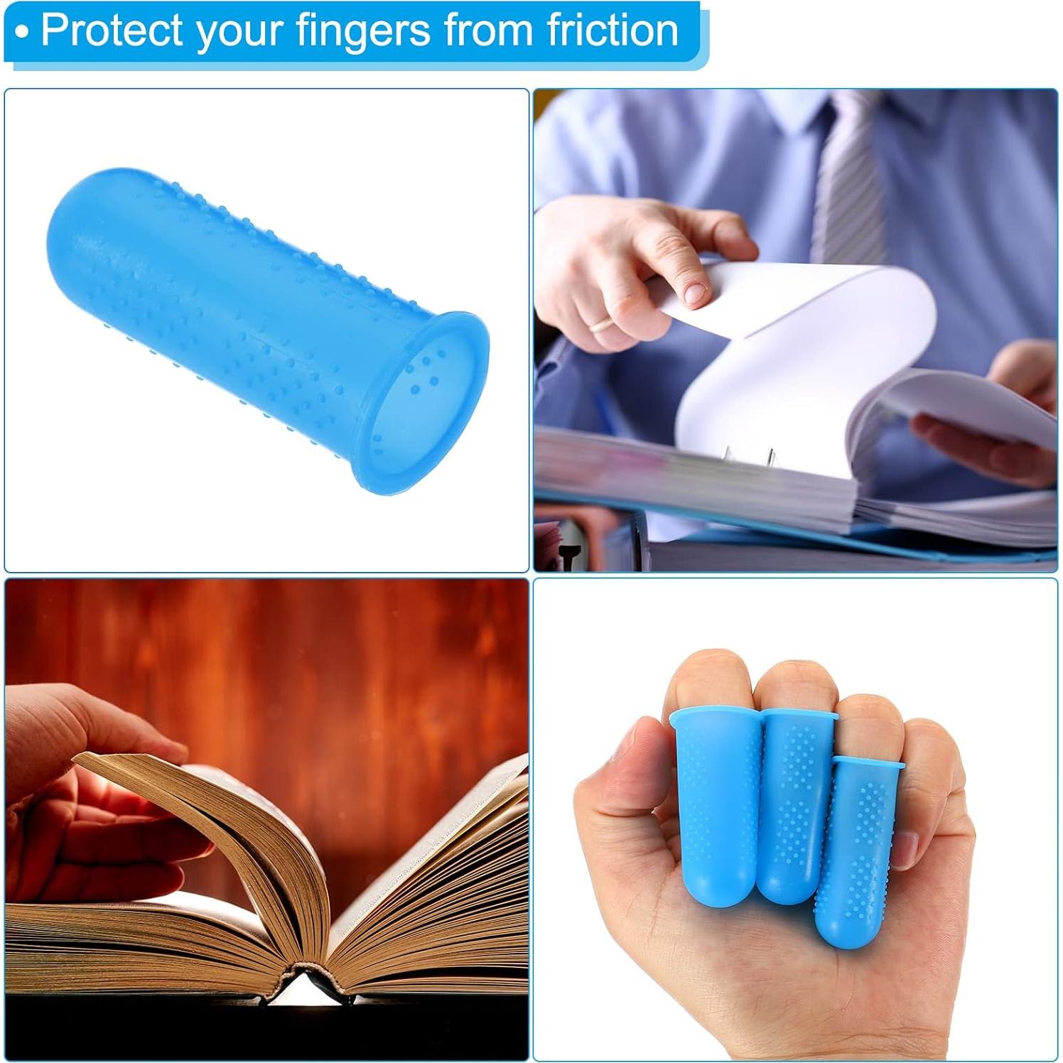 Protectores de Dedos de Silicona PATIKIL - Paquete de 10 Azul