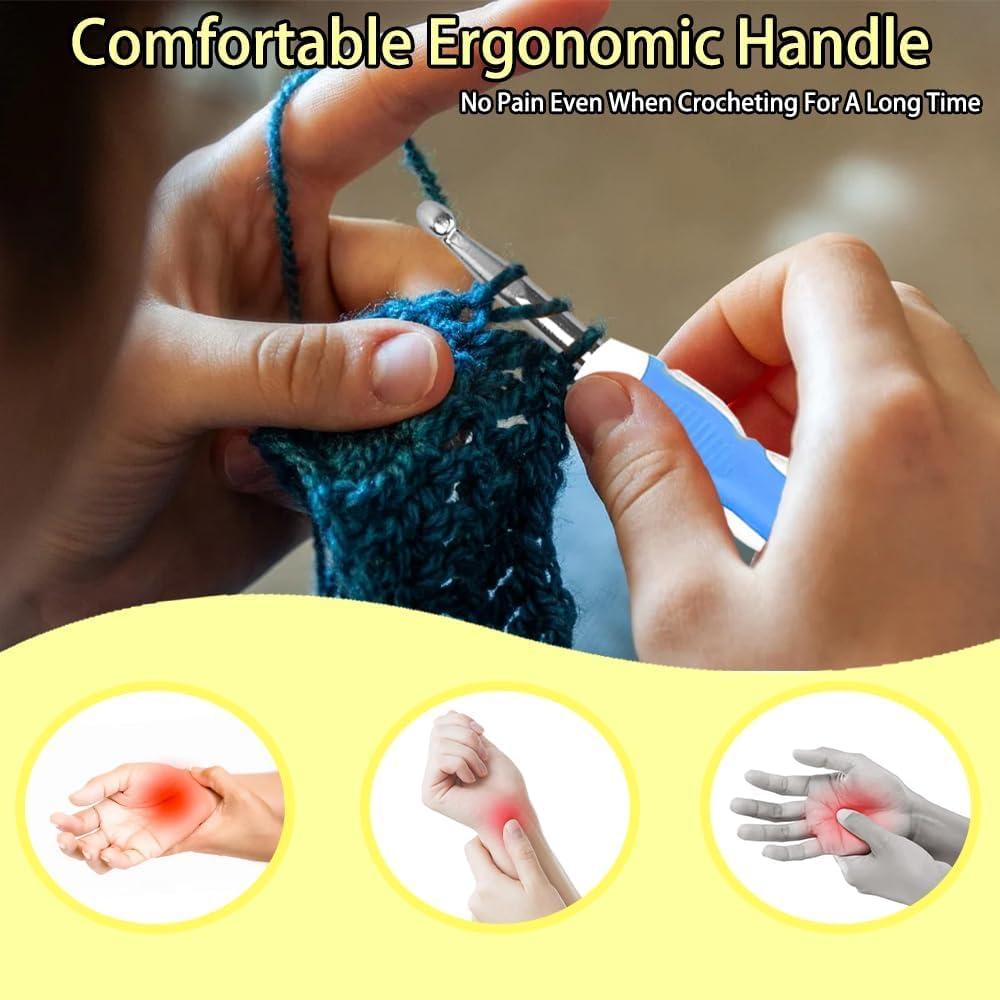 Conjunto de Ganchos de Crochet Novelchet 6.0-10.0mm 5 Piezas