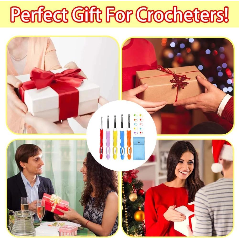 Conjunto de Ganchos de Crochet Novelchet 6.0-10.0mm 5 Piezas