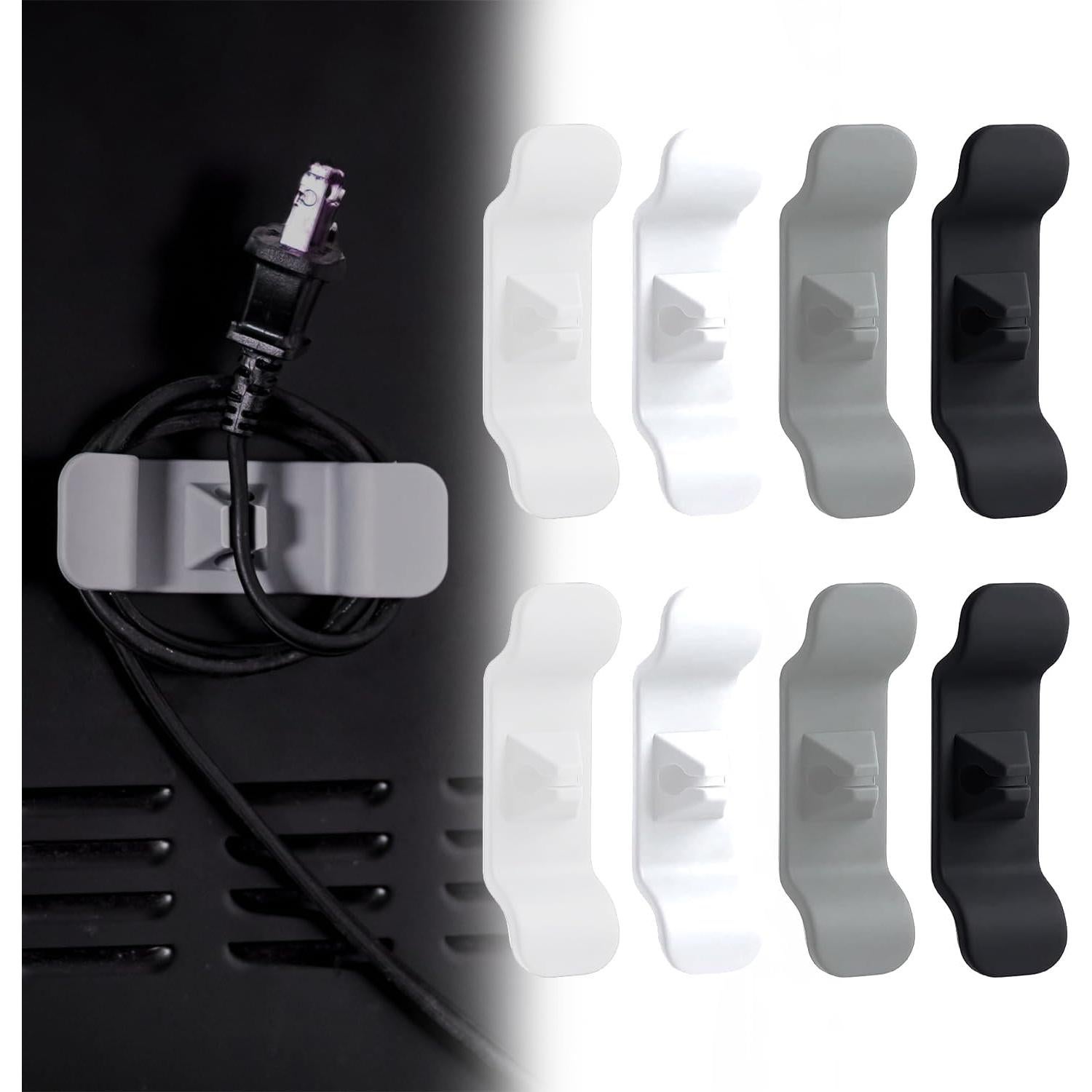 Cord Organizer for Kitchen Appliances - Upgraded Adhesive Cord Winder Wrapper Holder Cable Organizer for Small Home Appliances Cord Keeper on Stand Mixer,Blender,Coffee Maker,Pressure Cooker (Clear)