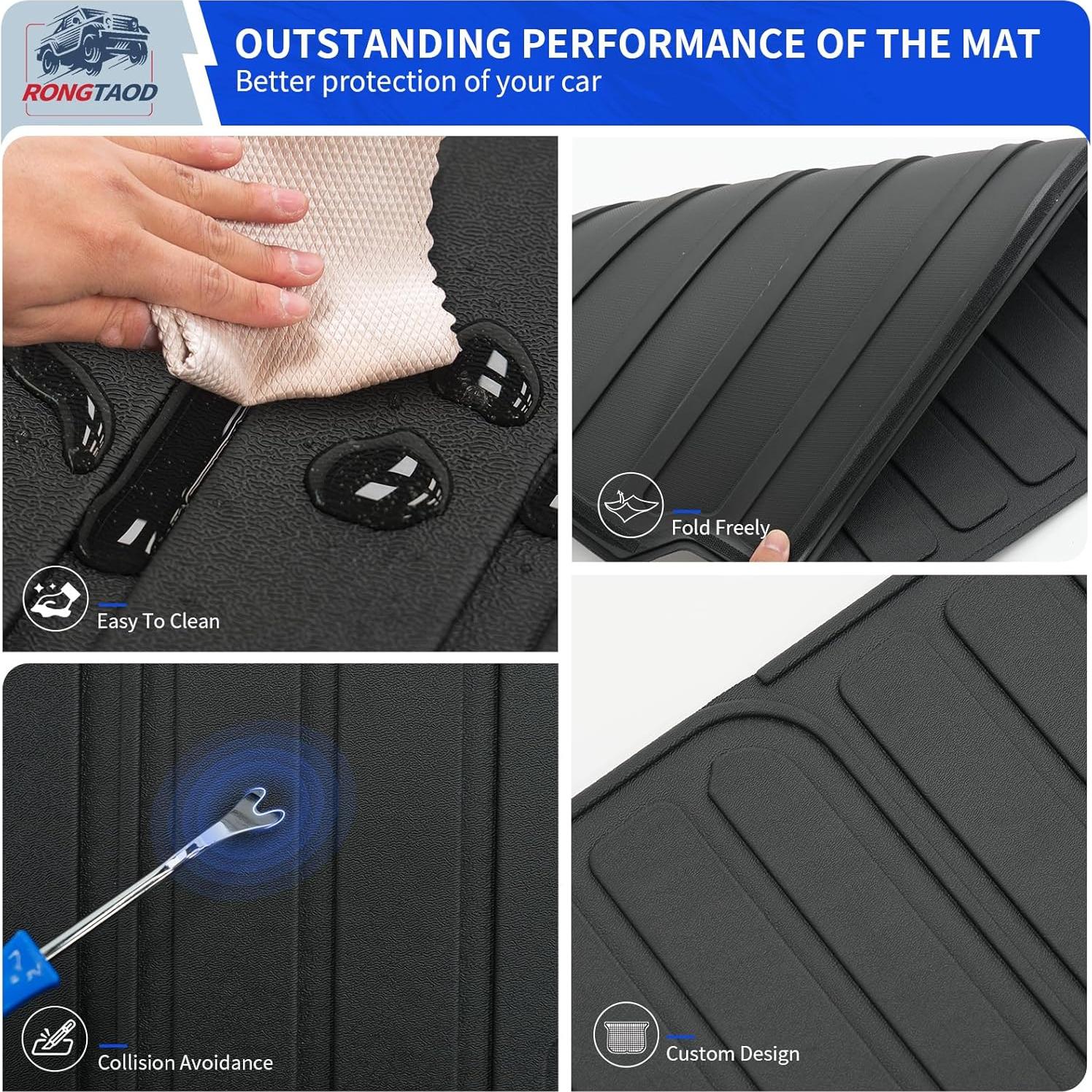 Tapetes de Respaldo de 2da Fila Rongtaod para VW Atlas 2018-2025