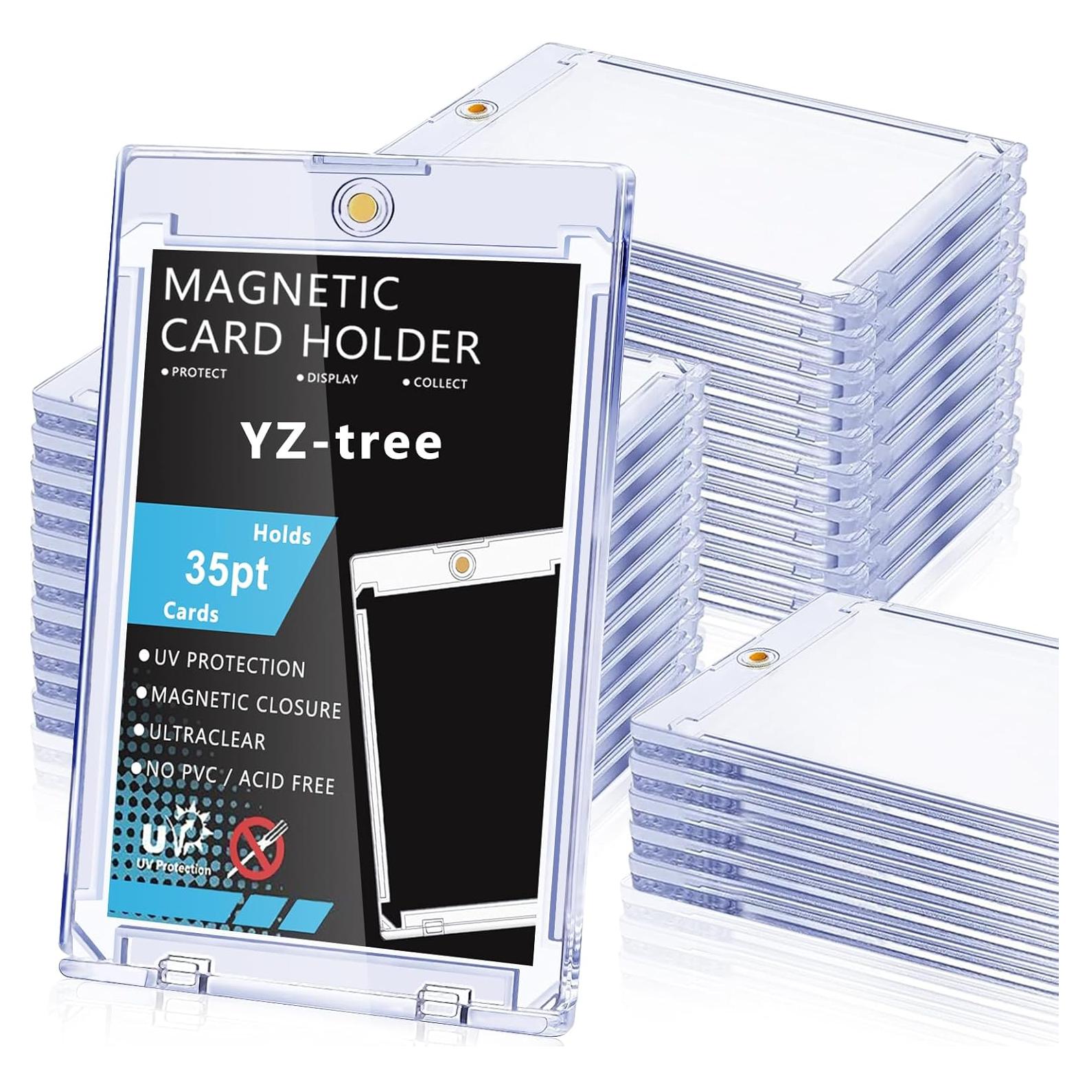 25 Soportes Magnéticos para Tarjetas YZtree - Protección U-V 35pt