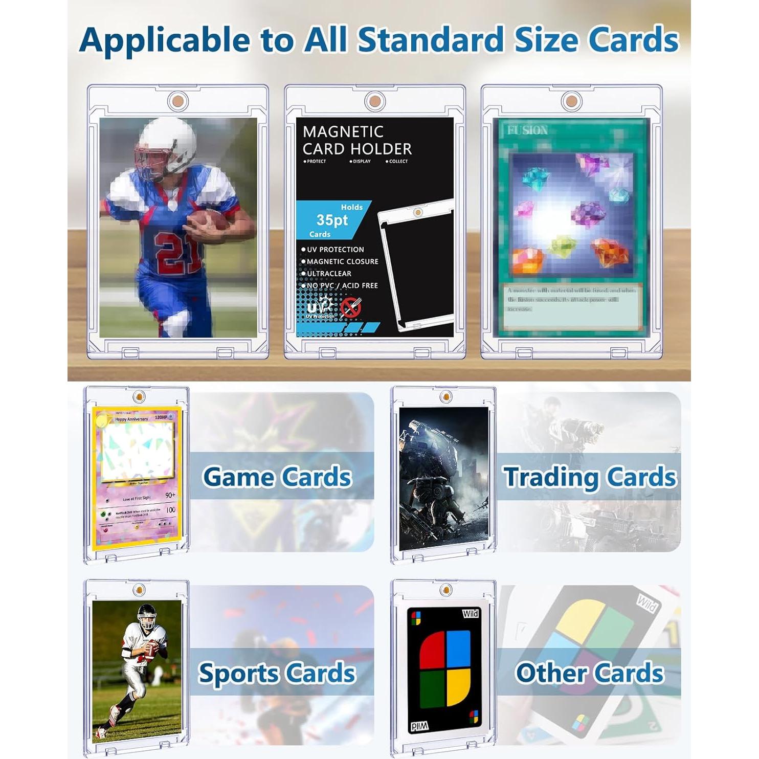 25 Soportes Magnéticos para Tarjetas YZtree - Protección U-V 35pt