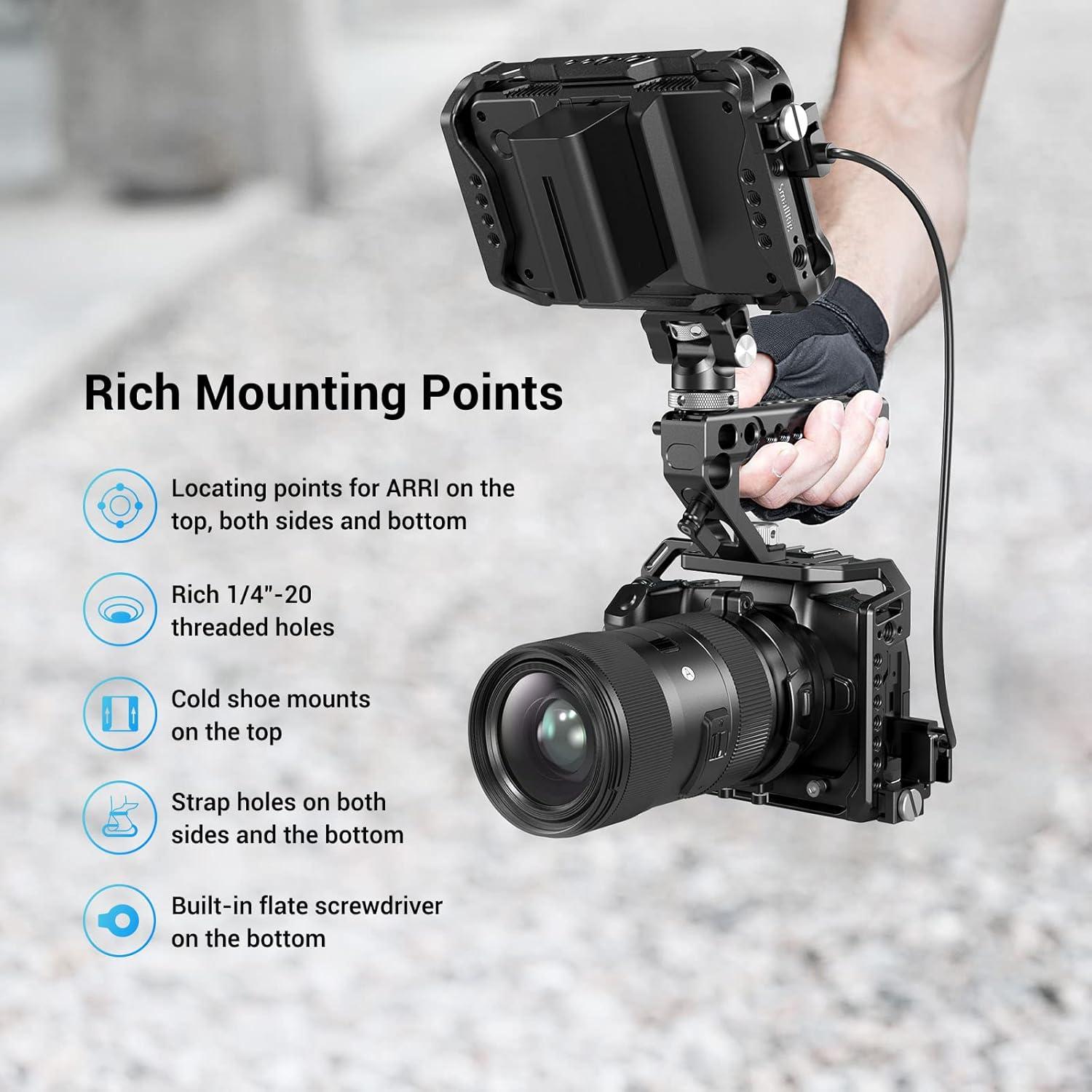 Jaula para cámara SmallRig CCC2803 con zapata fría y anti-torsión