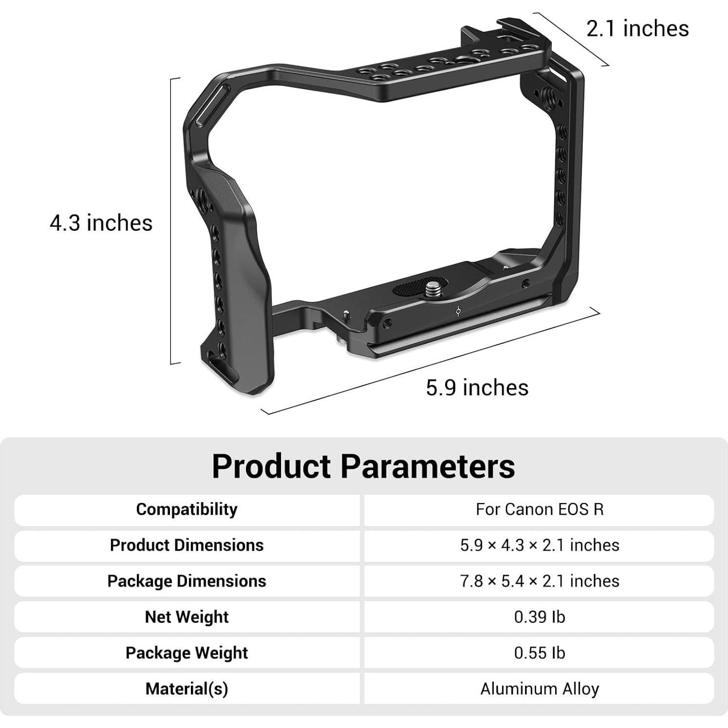 Jaula para cámara SmallRig CCC2803 con zapata fría y anti-torsión