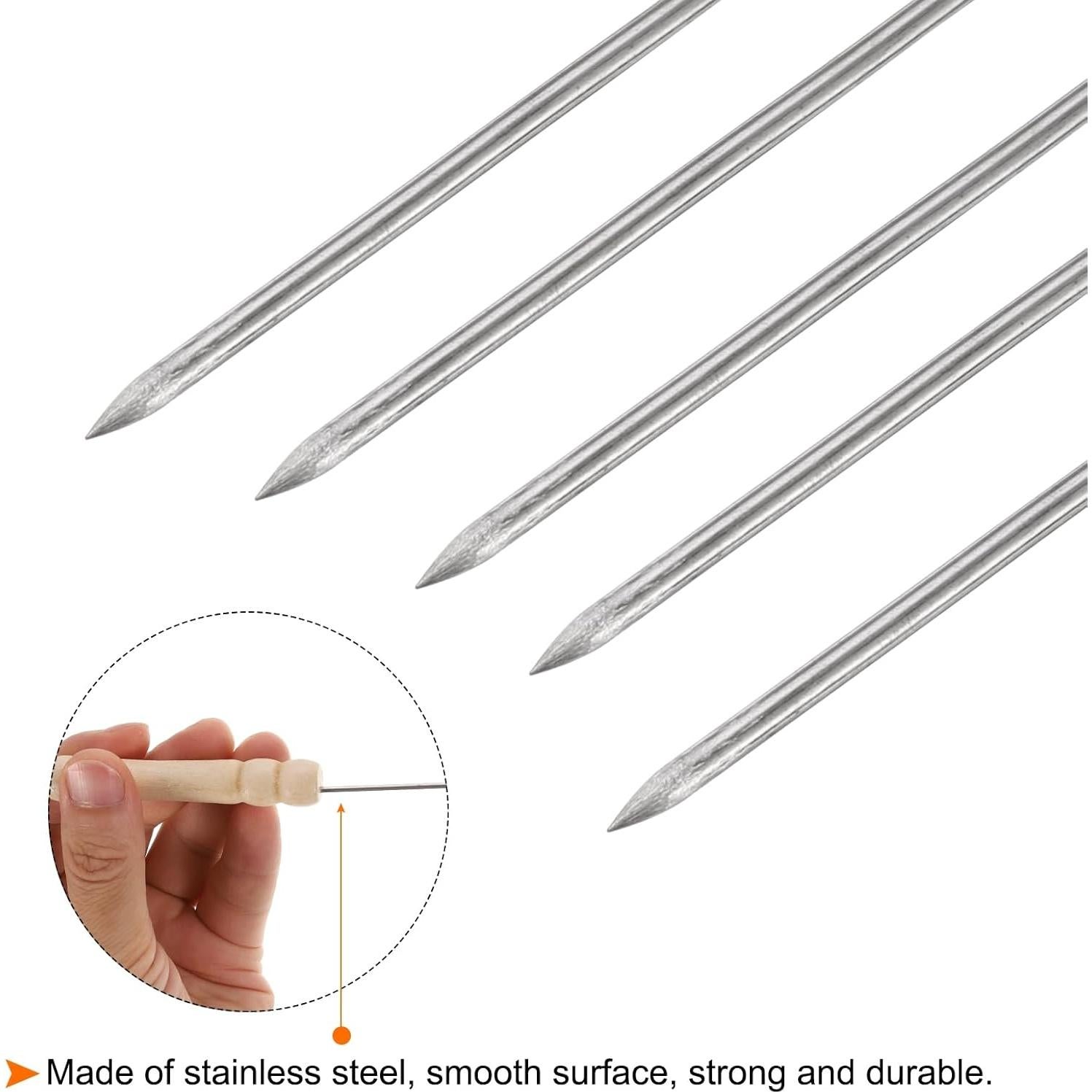 Brochetas de Metal Reutilizables HARFINGTON 34cm 6 Piezas